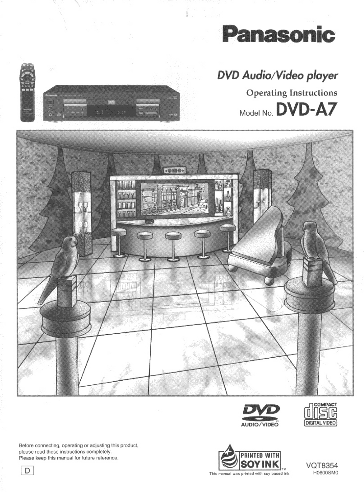 Panasonic DVDA7 User Manual