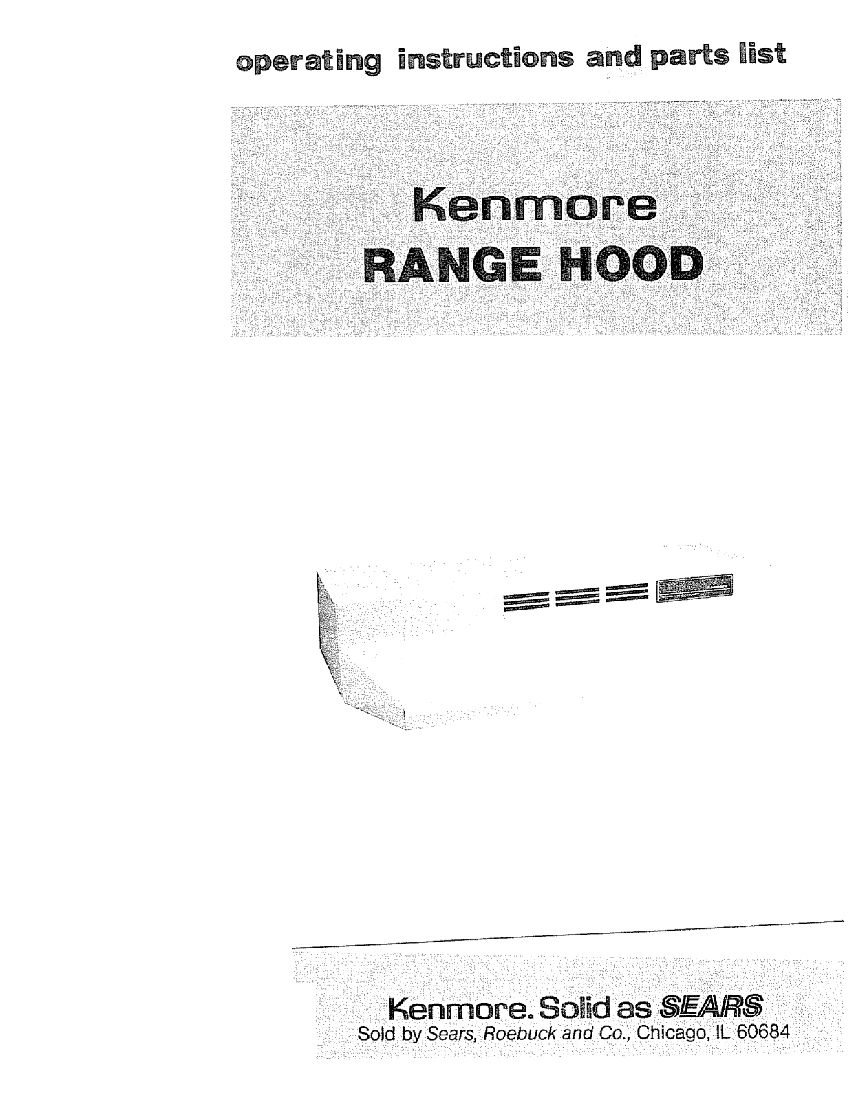 Kenmore 2335168910, 2335108910 Owner’s Manual