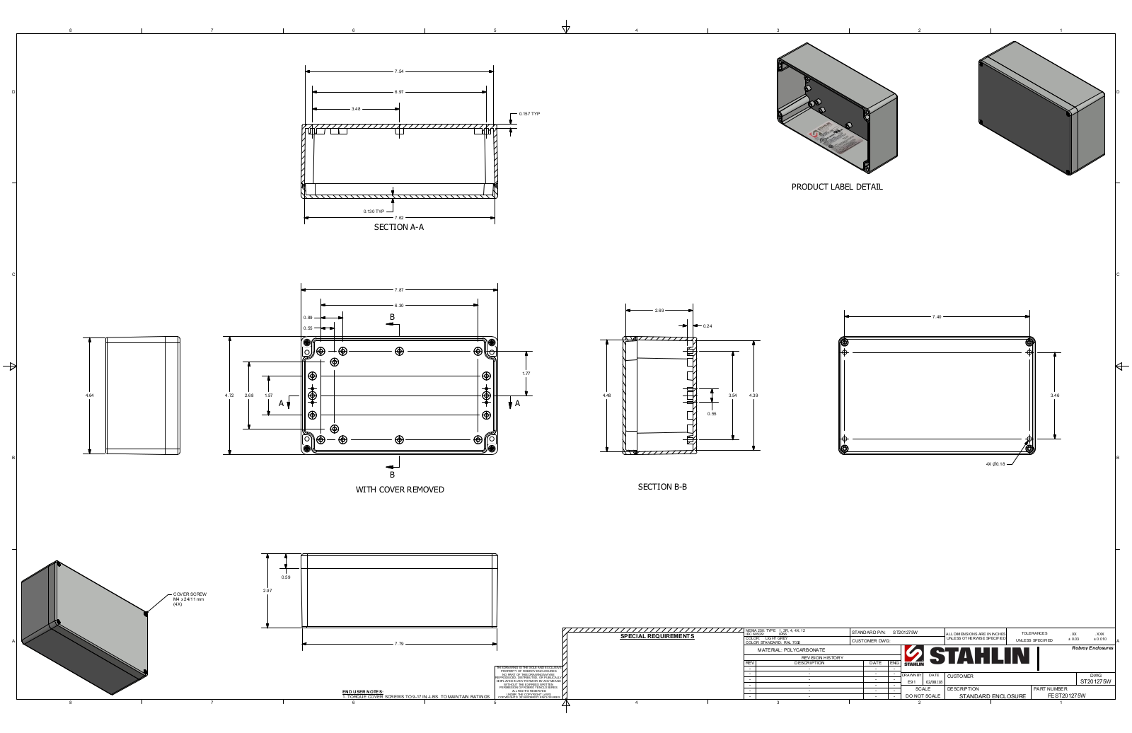 Stahlin ST201275W Reference Drawing