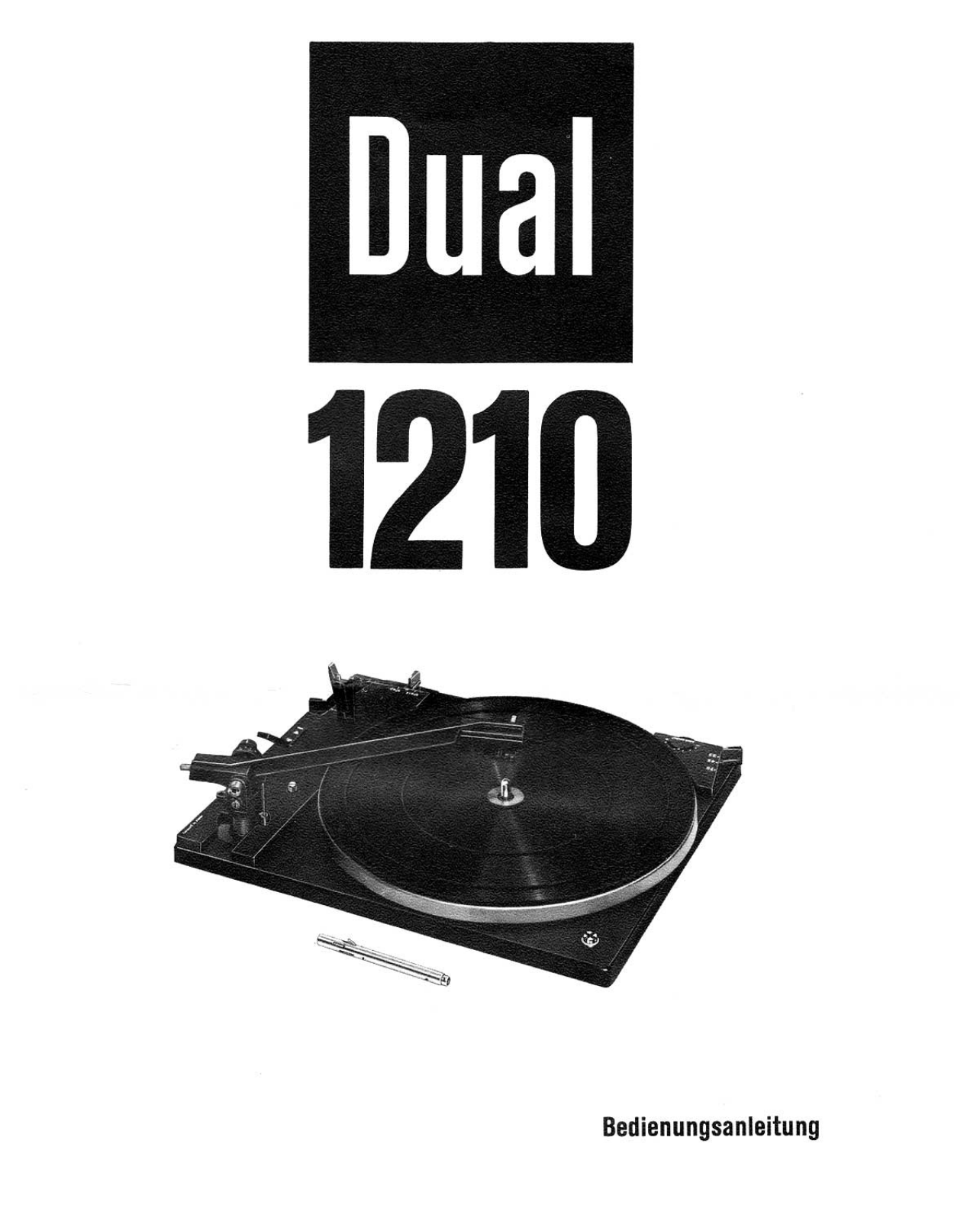 Dual 1210 Owners manual