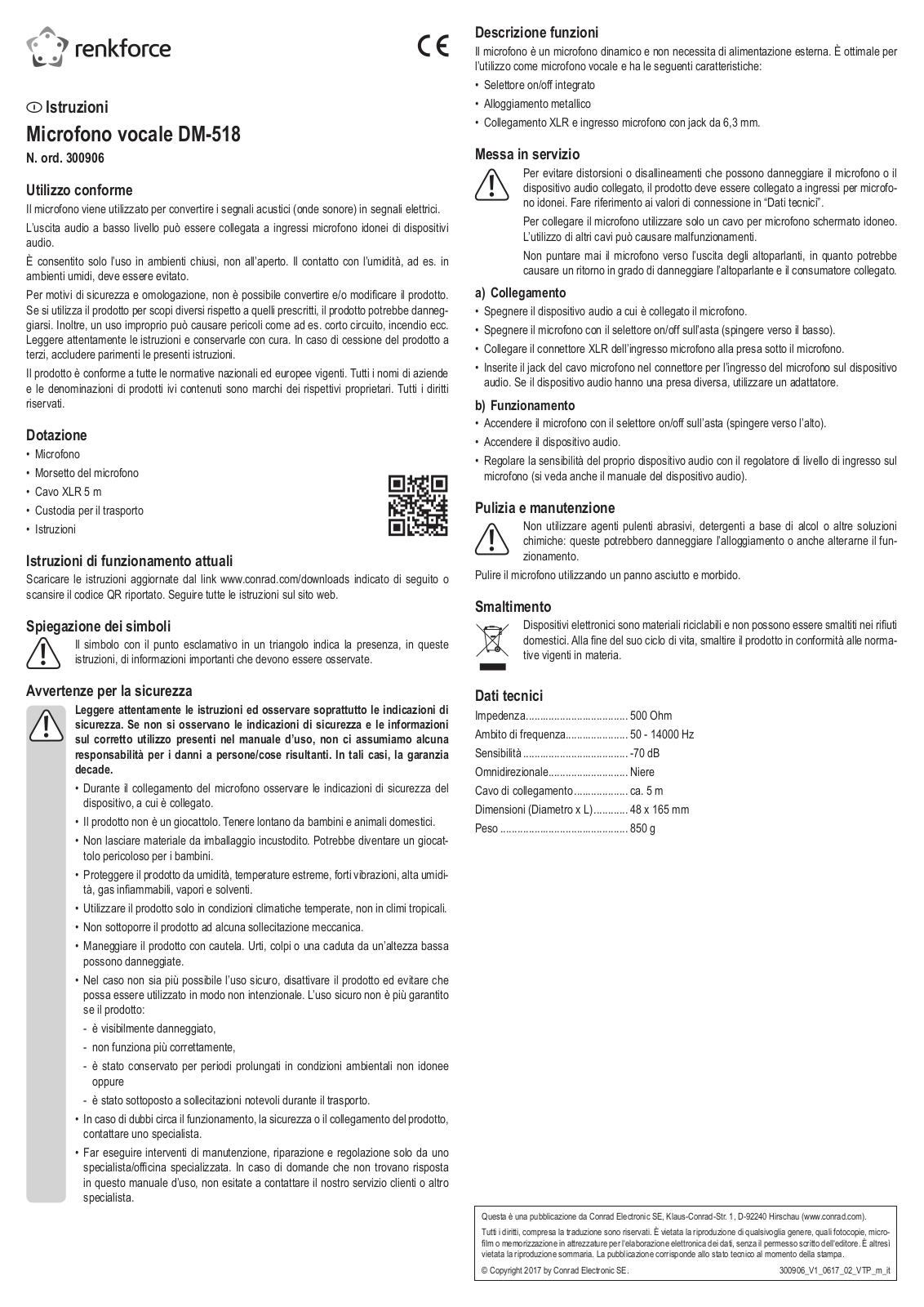 Renkforce 300906 Operating Instructions