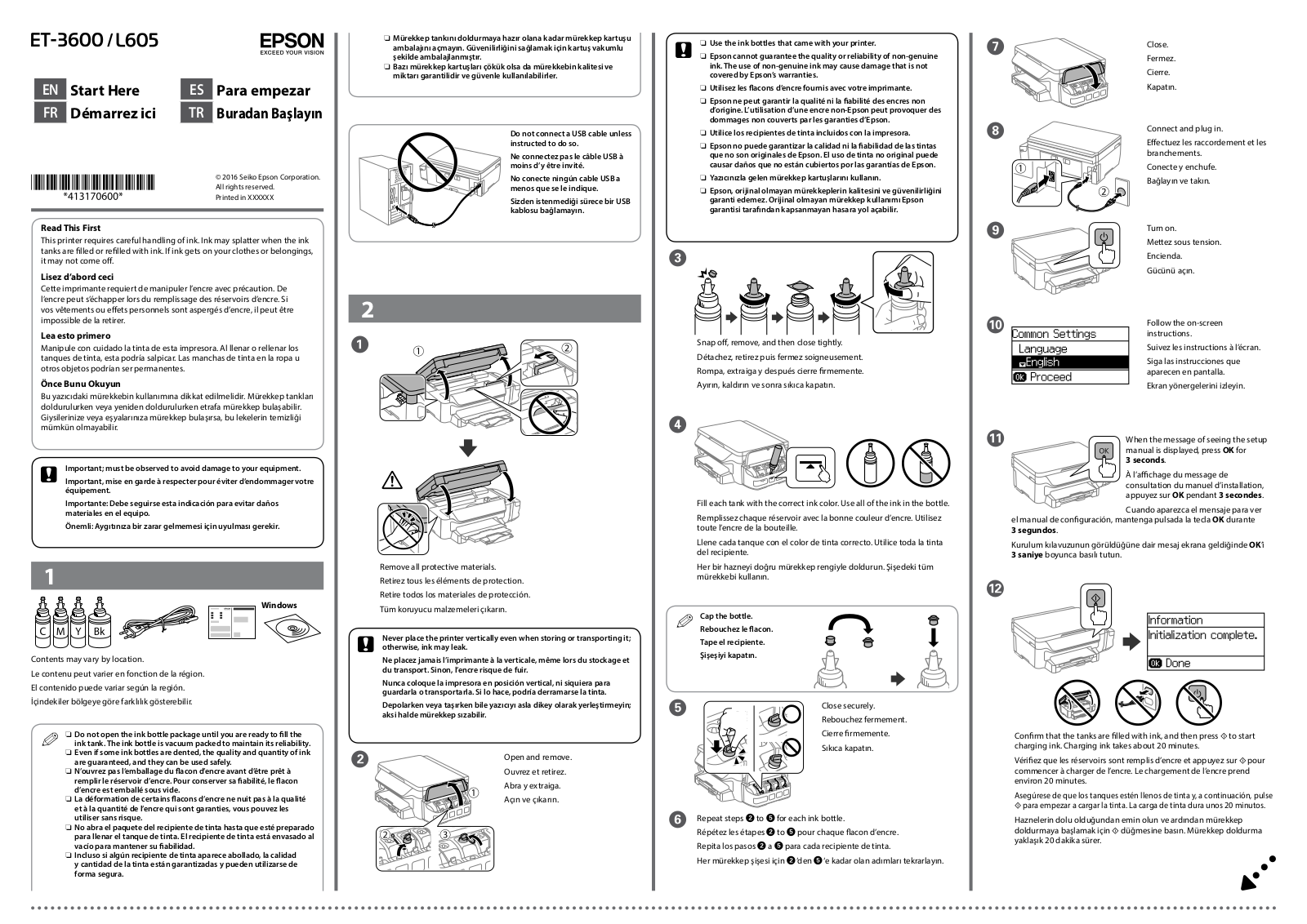 Epson L605 User Manual