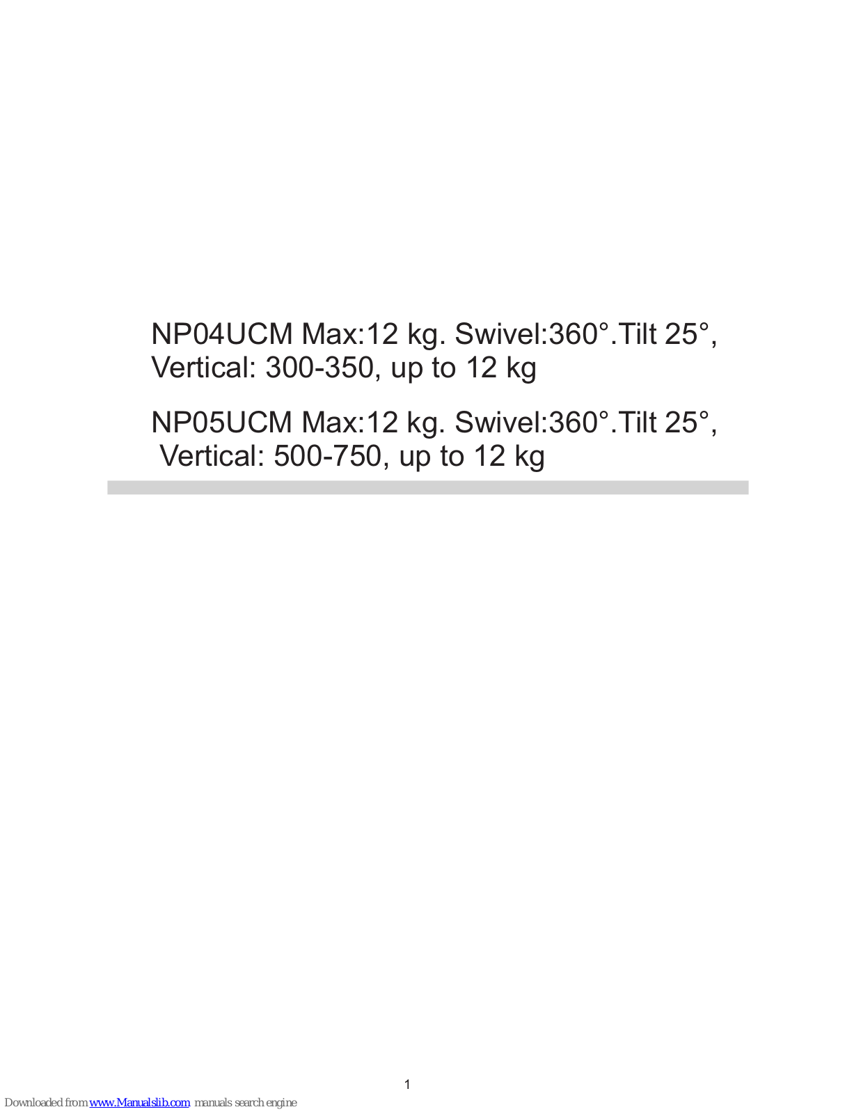 NEC NP04UCM, NP05UCM Instruction Manual