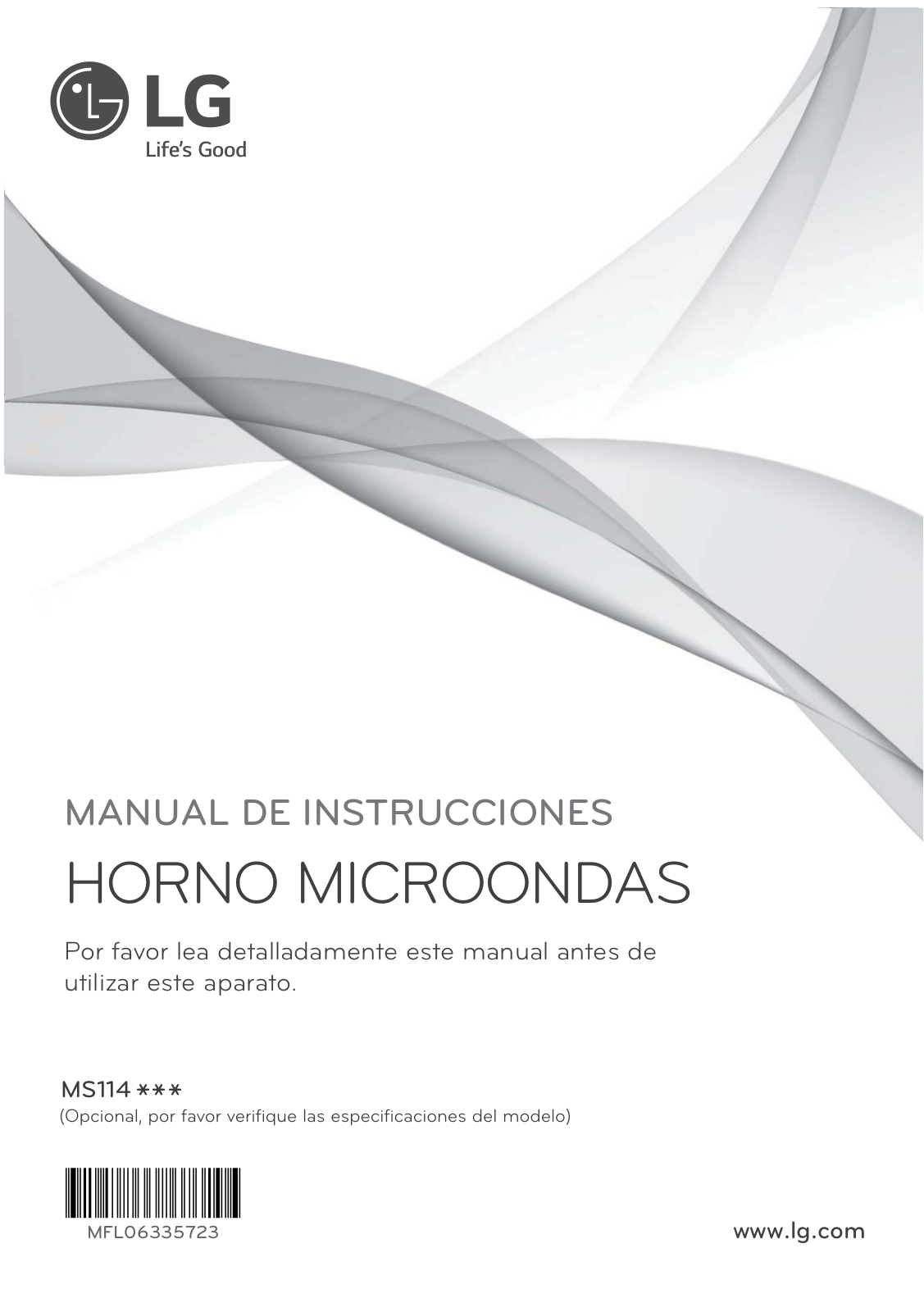 LG MS1142XA Owner's Manual