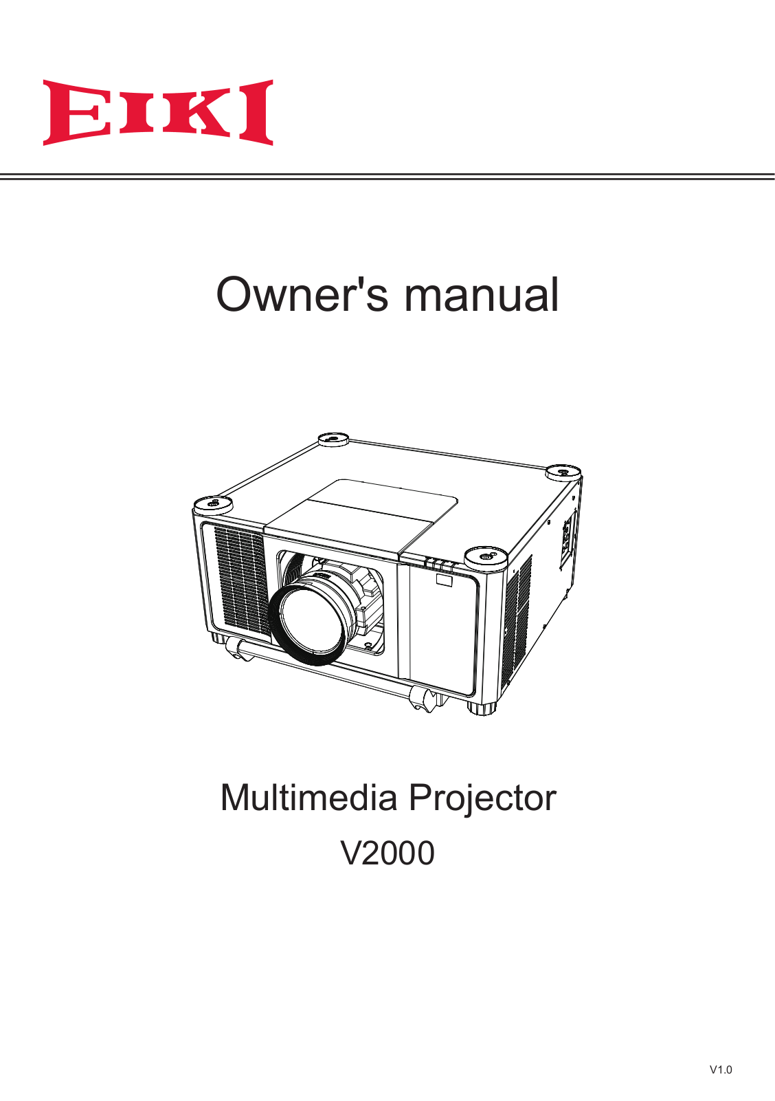 Eiki V2000 User manual - ManualMachine.com