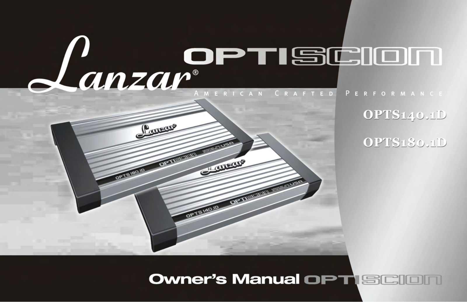 Lanzar OPTS180.1D Owners Manual