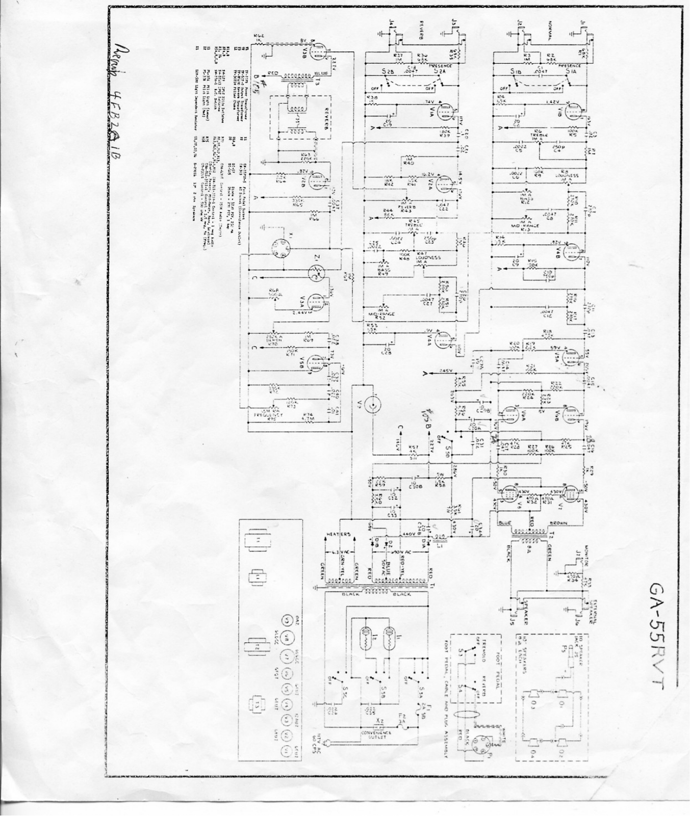 Gibson ga55rvt schematic