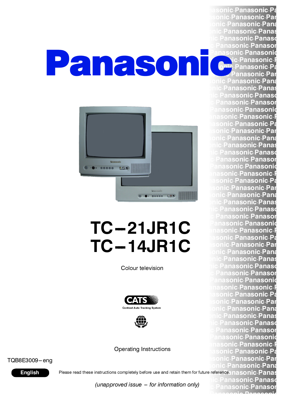 Panasonic TC-21JR1C, TC-14JR1C User Manual