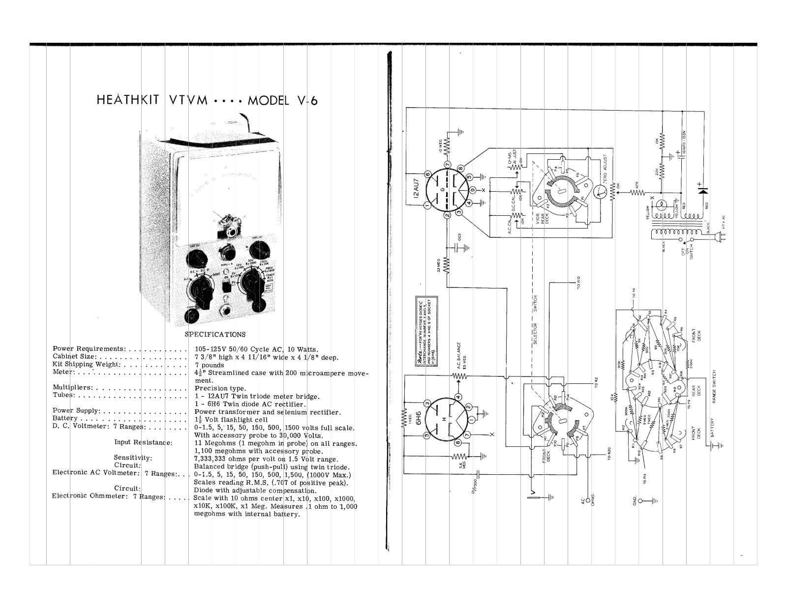 HEATHKIT V-6 User Manual