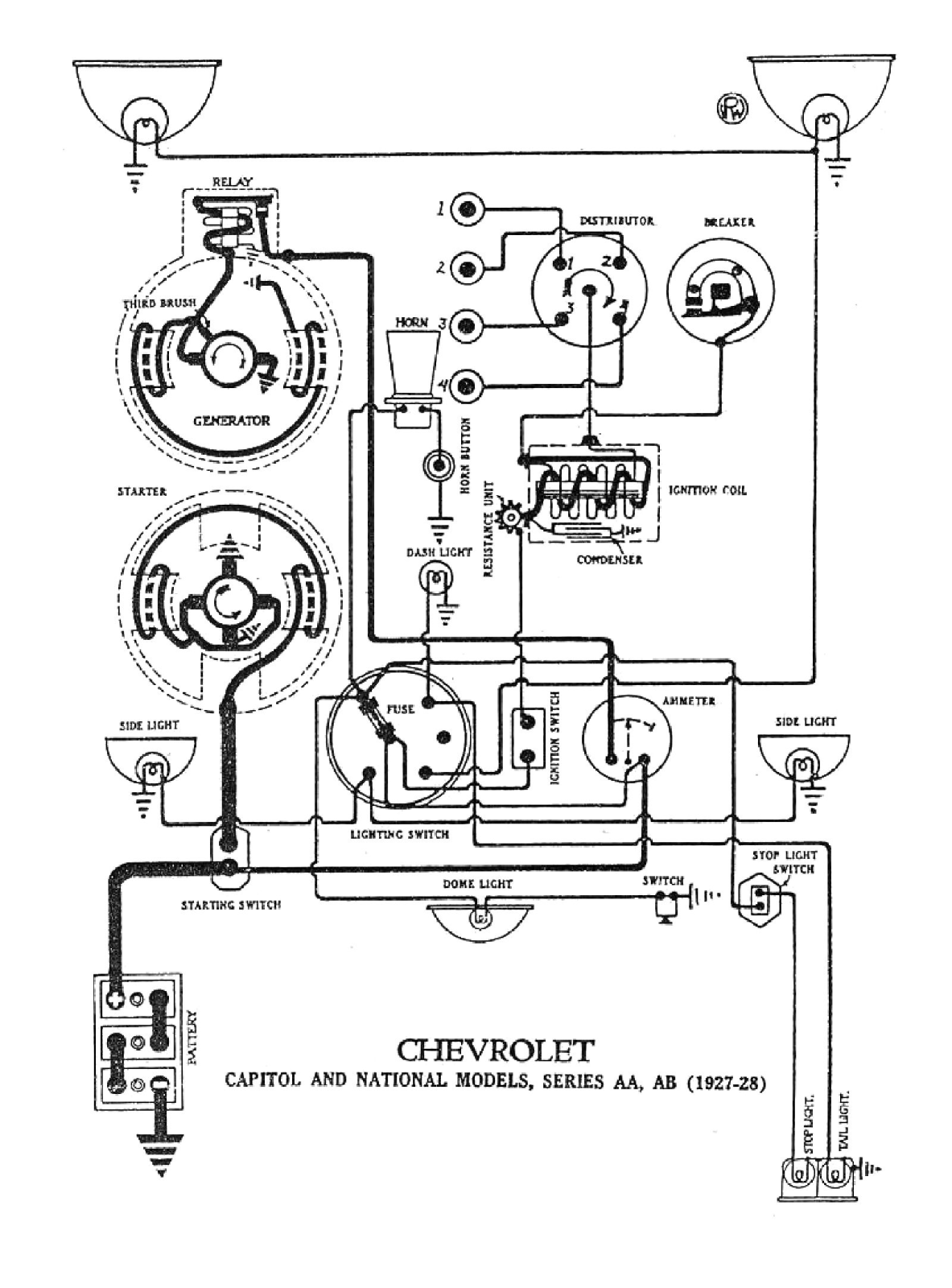 Chevrolet 1927 capitol schematic