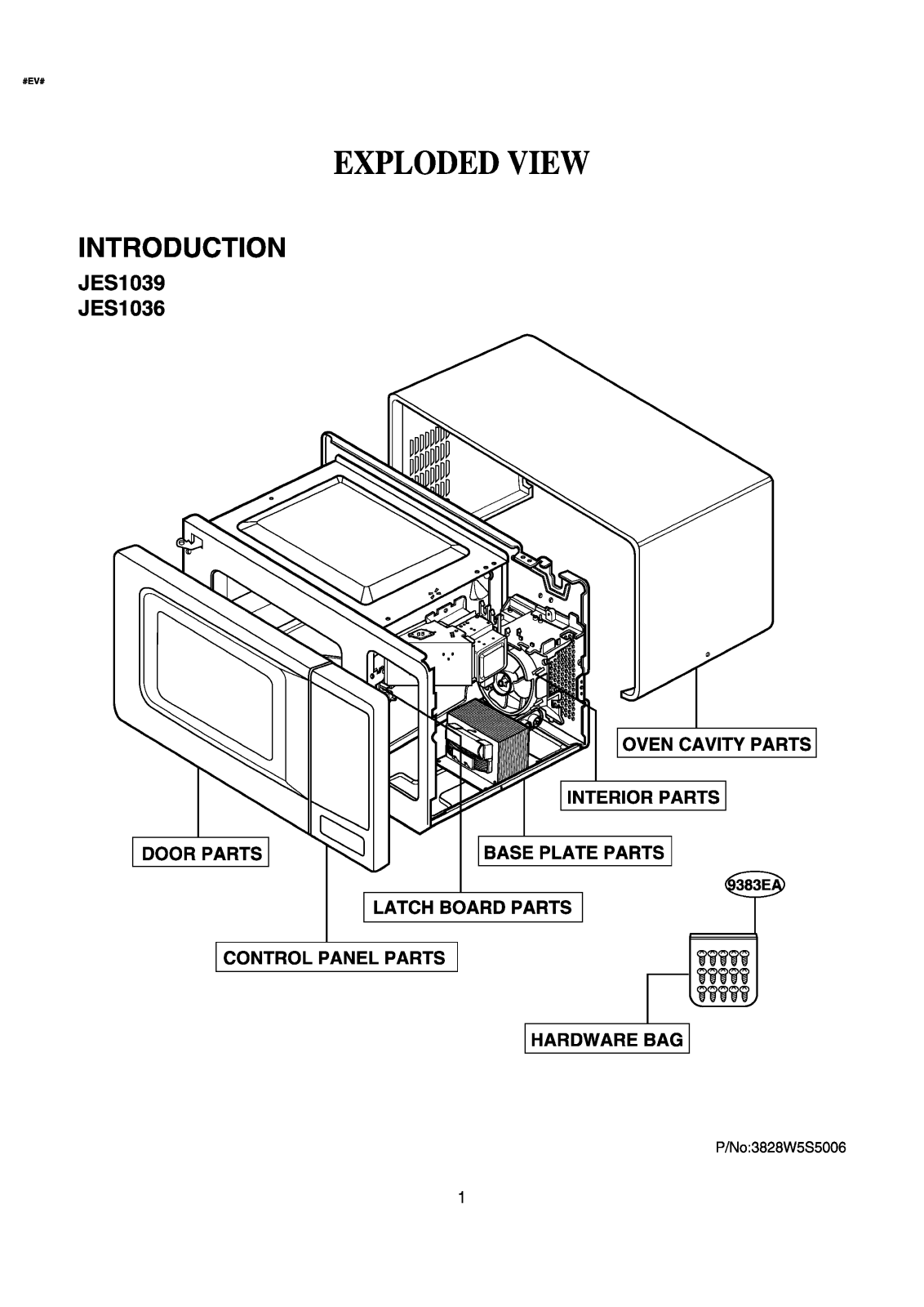 Ge Jes1036wk01, Jes1039wk, Jes1036wk Service Manual