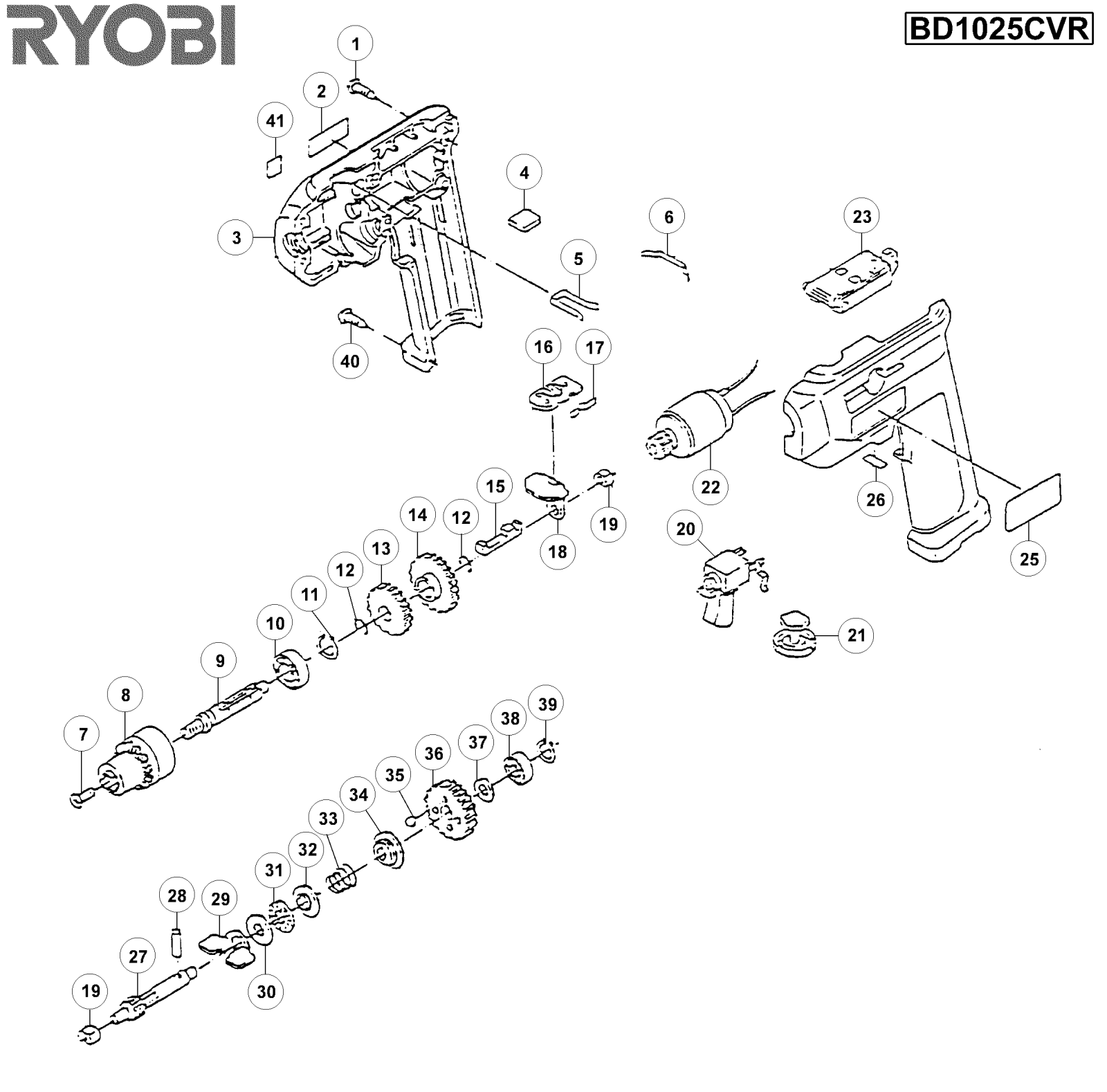 RYOBI B1025CVR User Manual