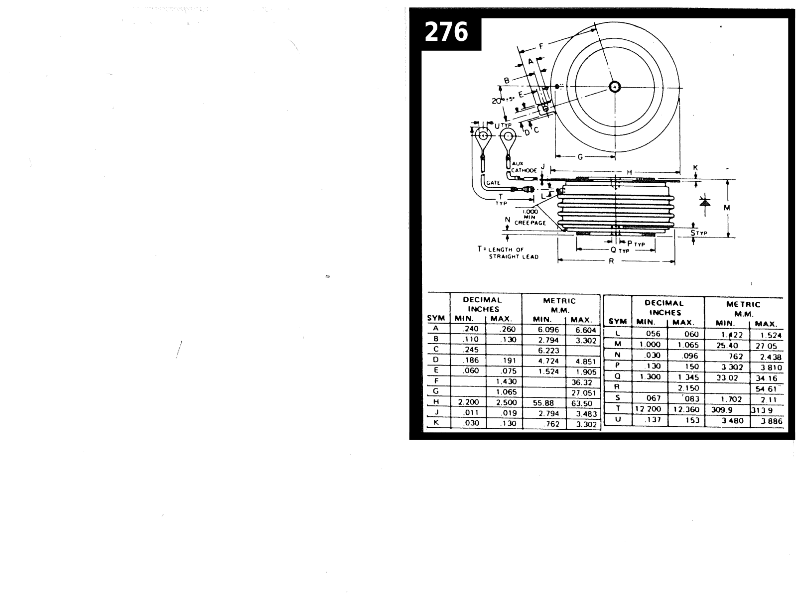 Powerex C437M Dimensional Sheet