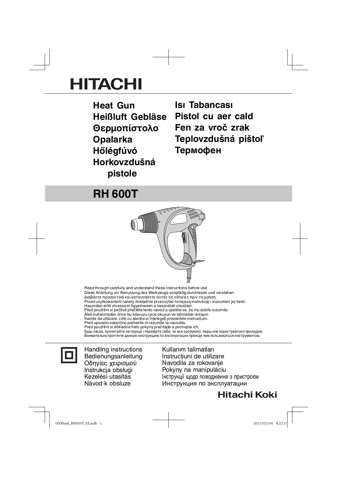 Hitachi RH600T User Manual