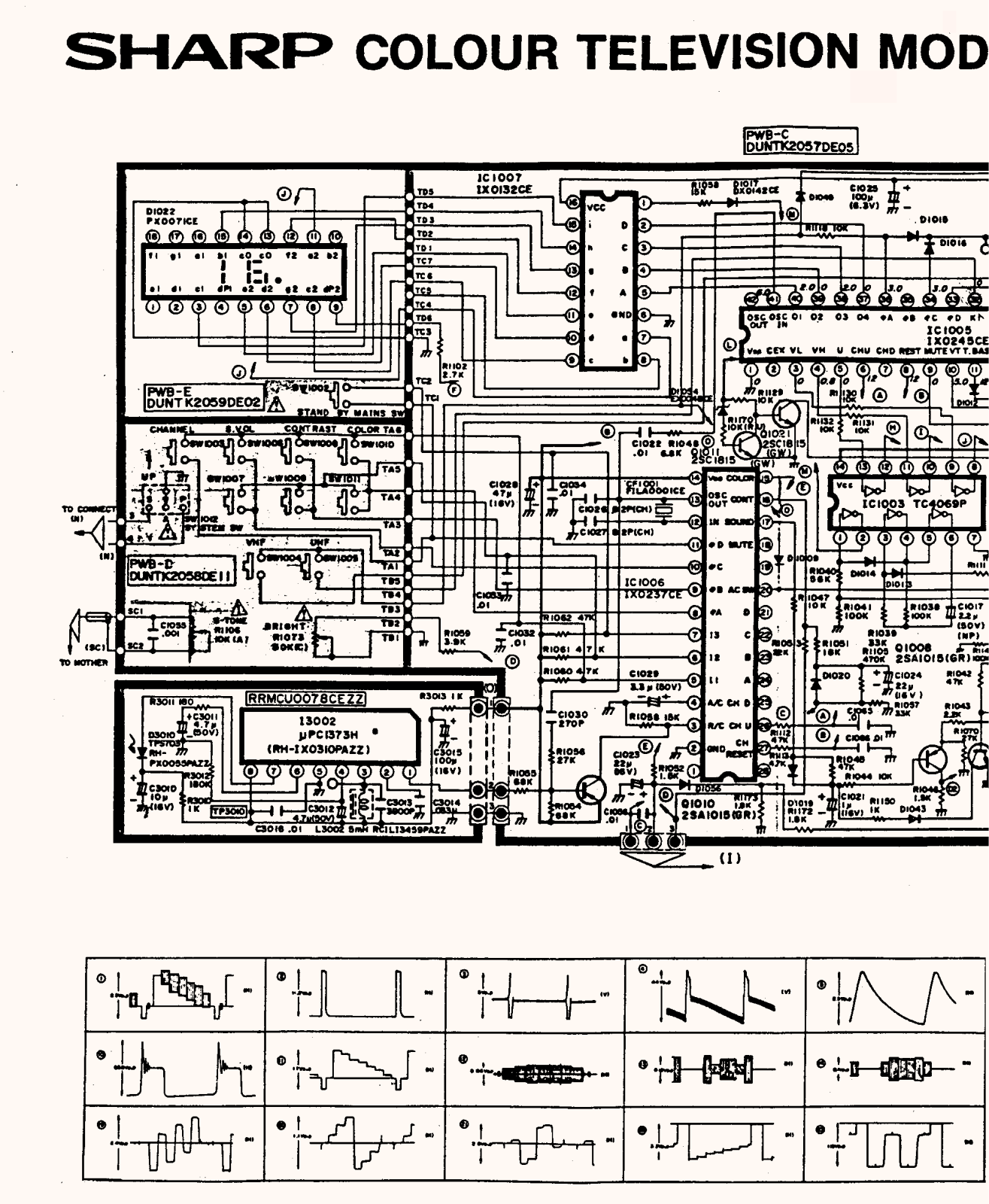 SHARP C-2002SC Schematics