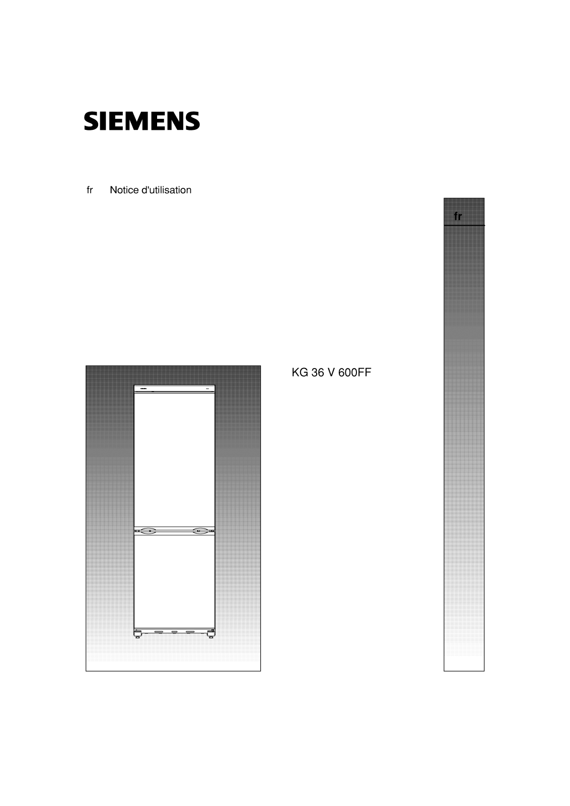 SIEMENS KG36V600SD User Manual
