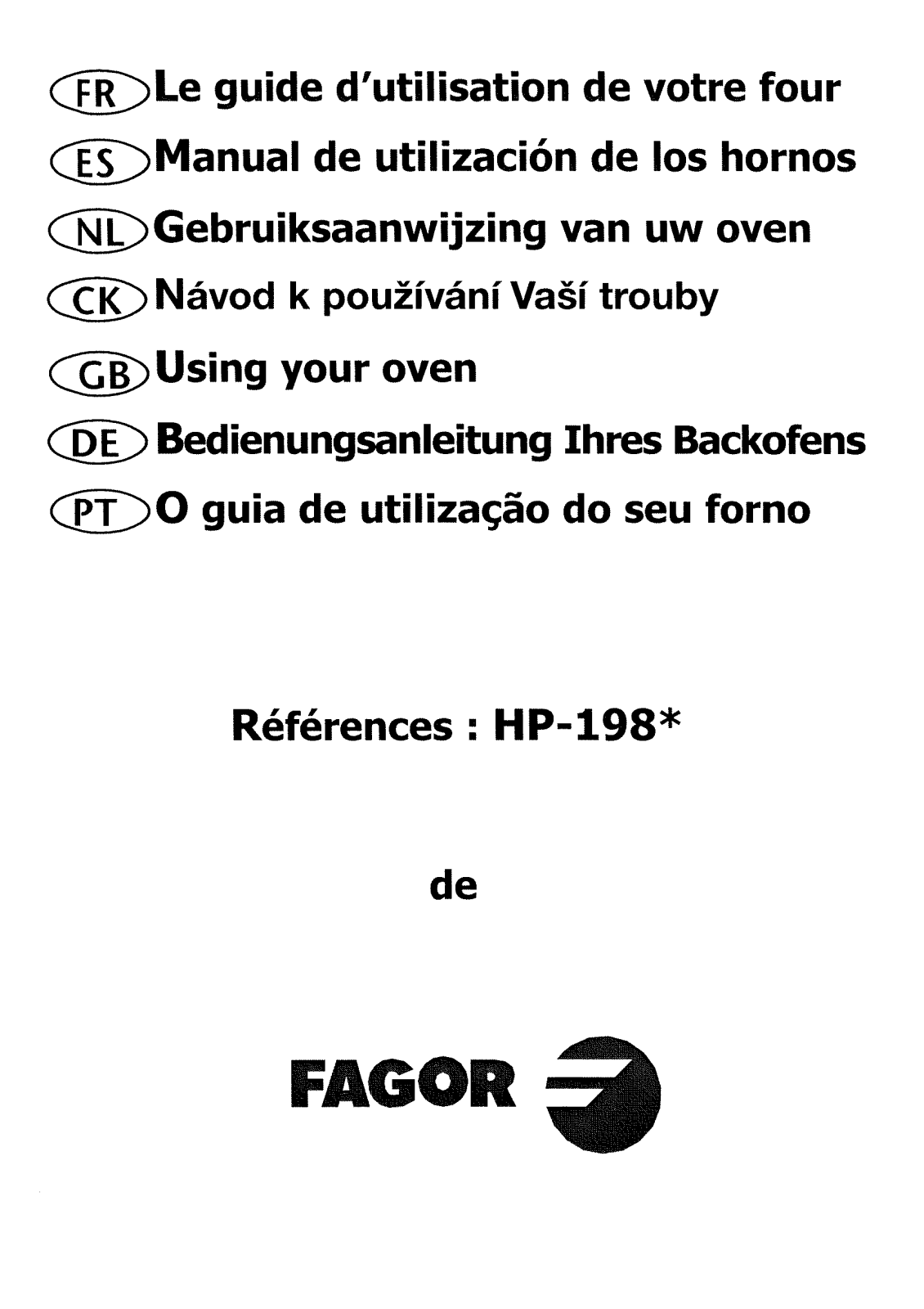 FAGOR HPM198N User Manual