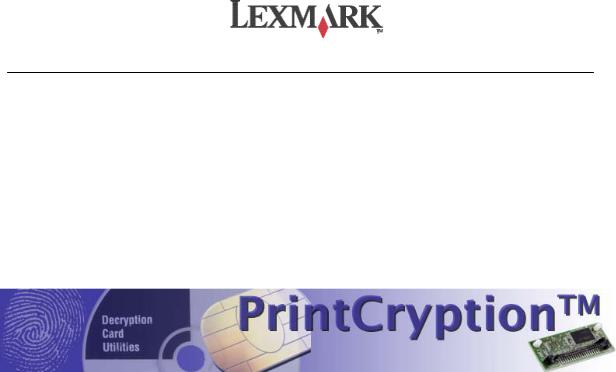 Lexmark PrintCrypting User Guide