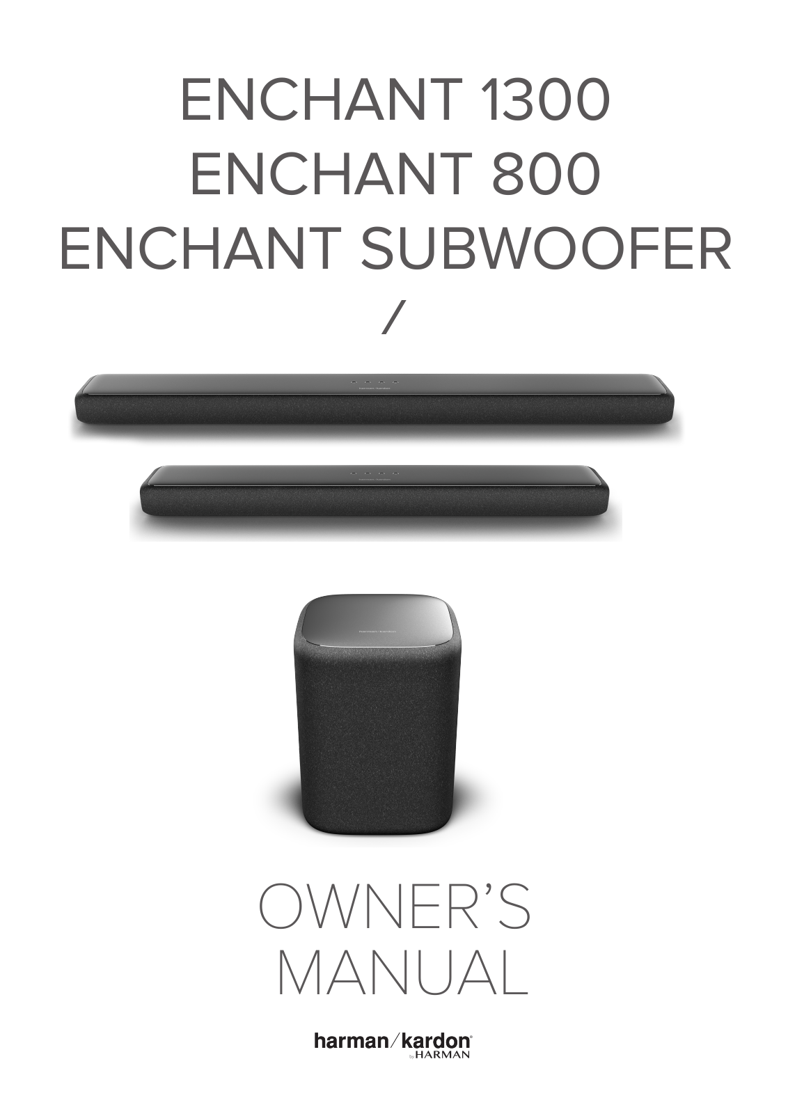 HARMAN KARDON SUBWOOFER ENCHANT User Manual