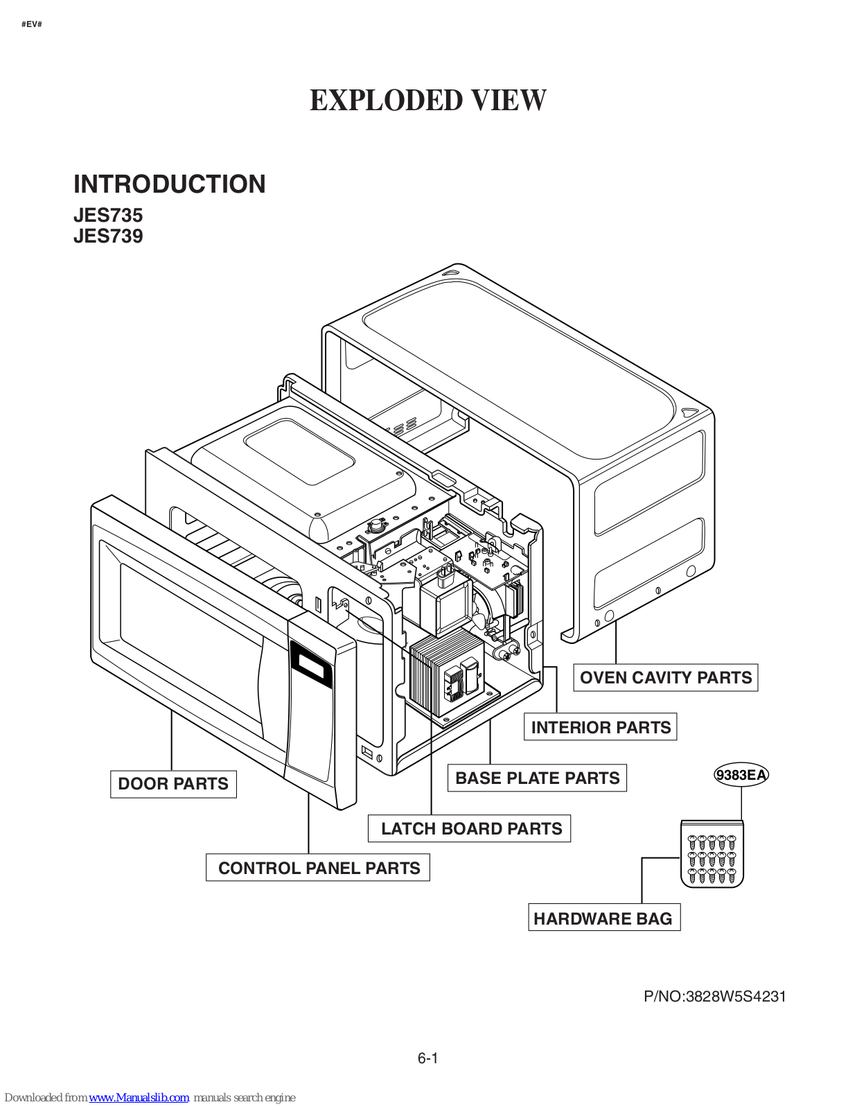 GE JES735BJ - 7 cu. Ft. Capacity Countertop Microwave Oven0, JES735, JES739 Introduction Manual