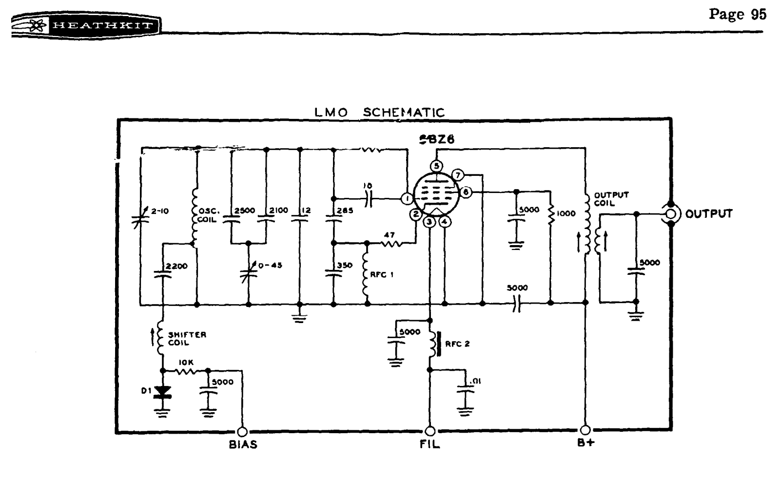 Heath Company SB-301-LMO Schematic