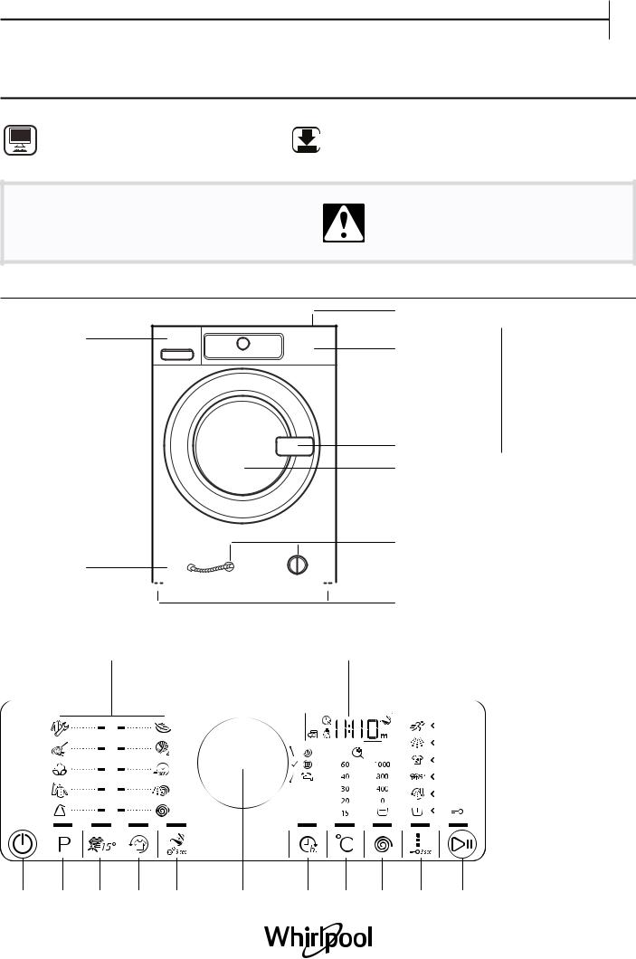 WHIRLPOOL AWG812/PRO Daily Reference Guide