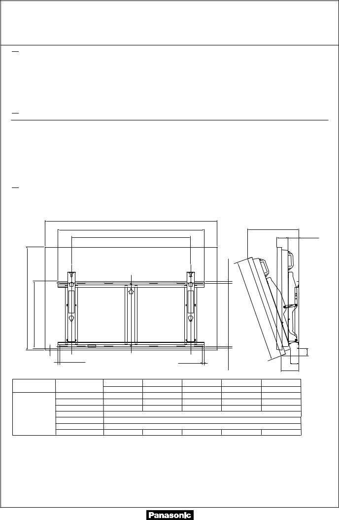 Panasonic TYWK65PR8 Operating Instructions