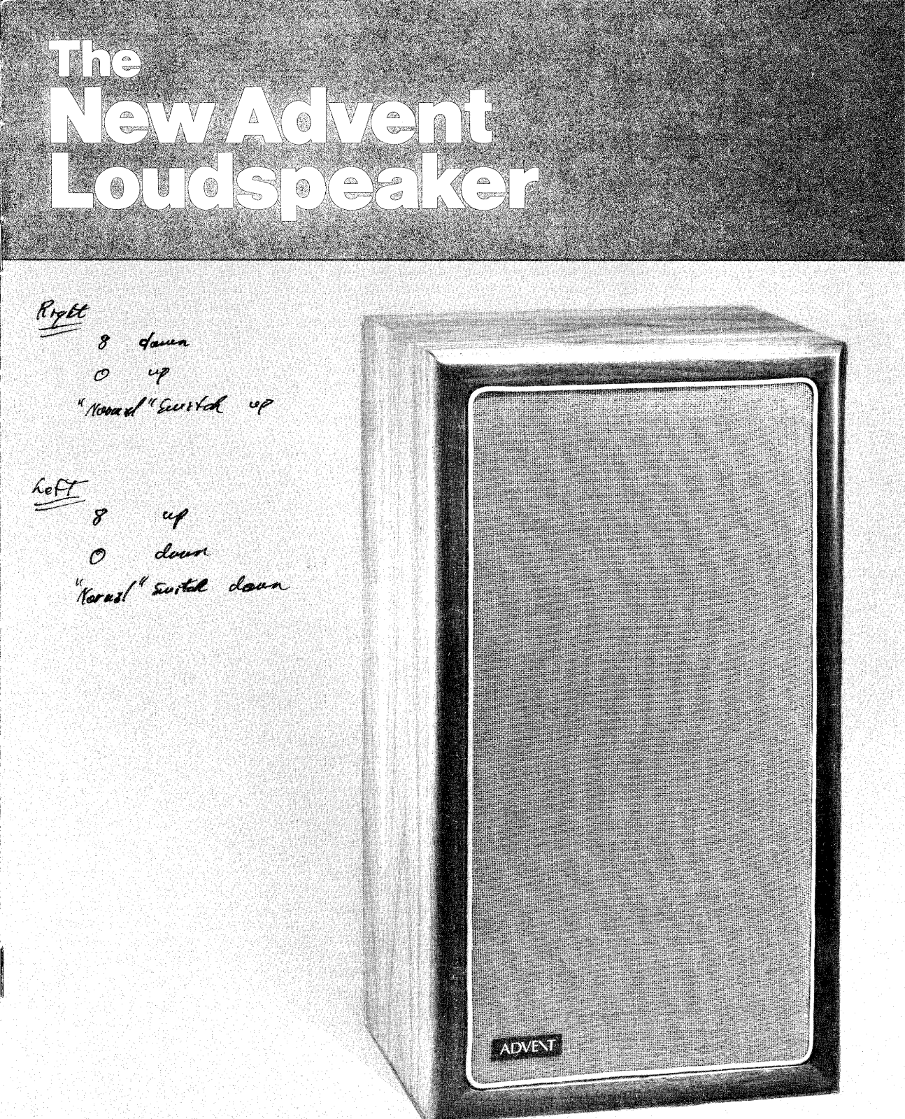 Advent New Advent Loudspeakers Brochure