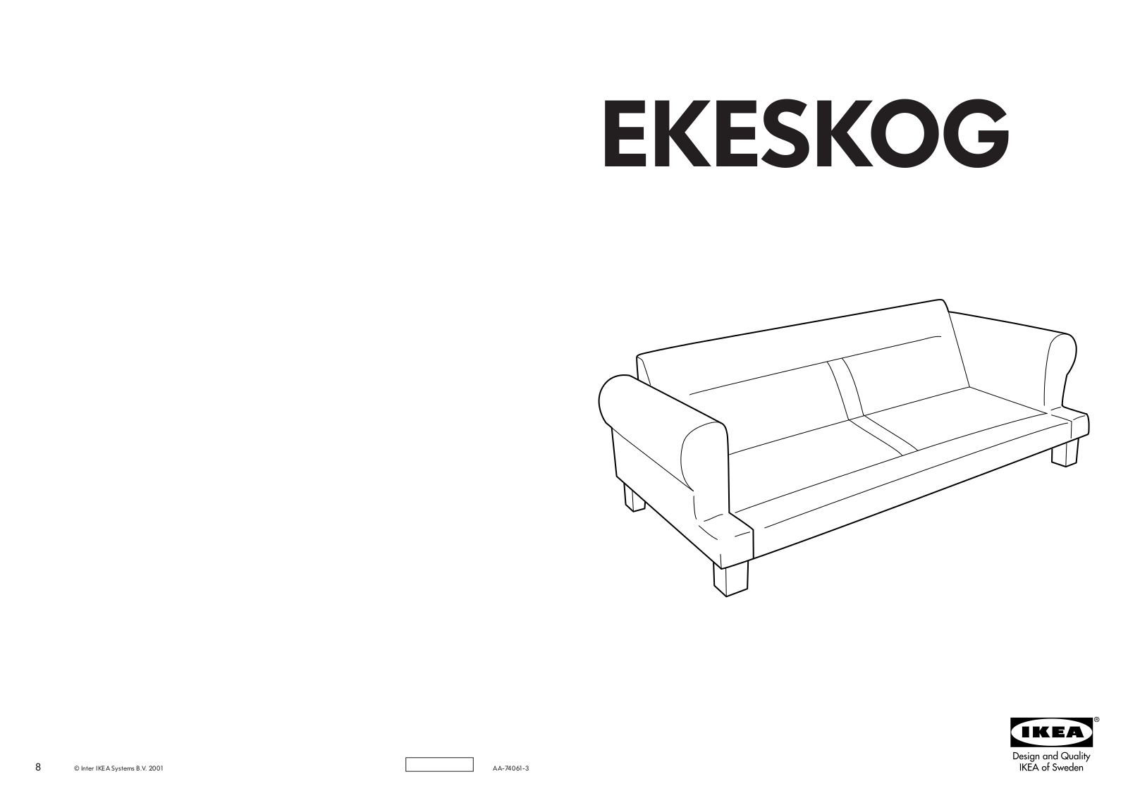 IKEA EKESKOG User Manual