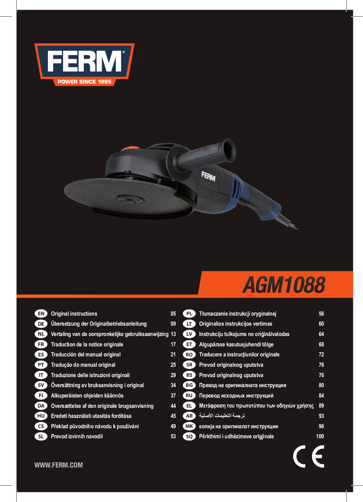 FERM AGM1088 User Manual