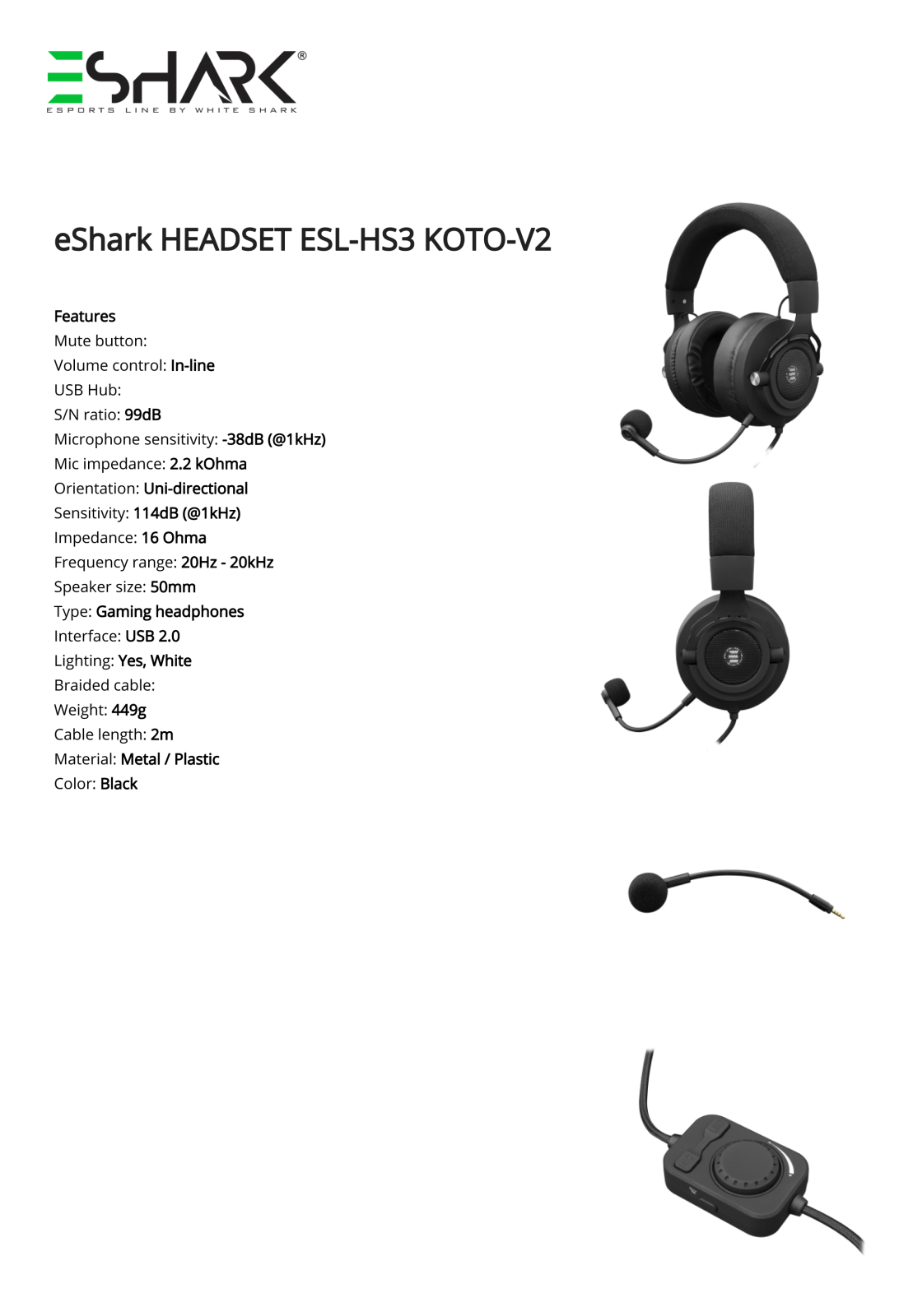 eShark ICSB-KOTO Datasheet - ManualMachine.com