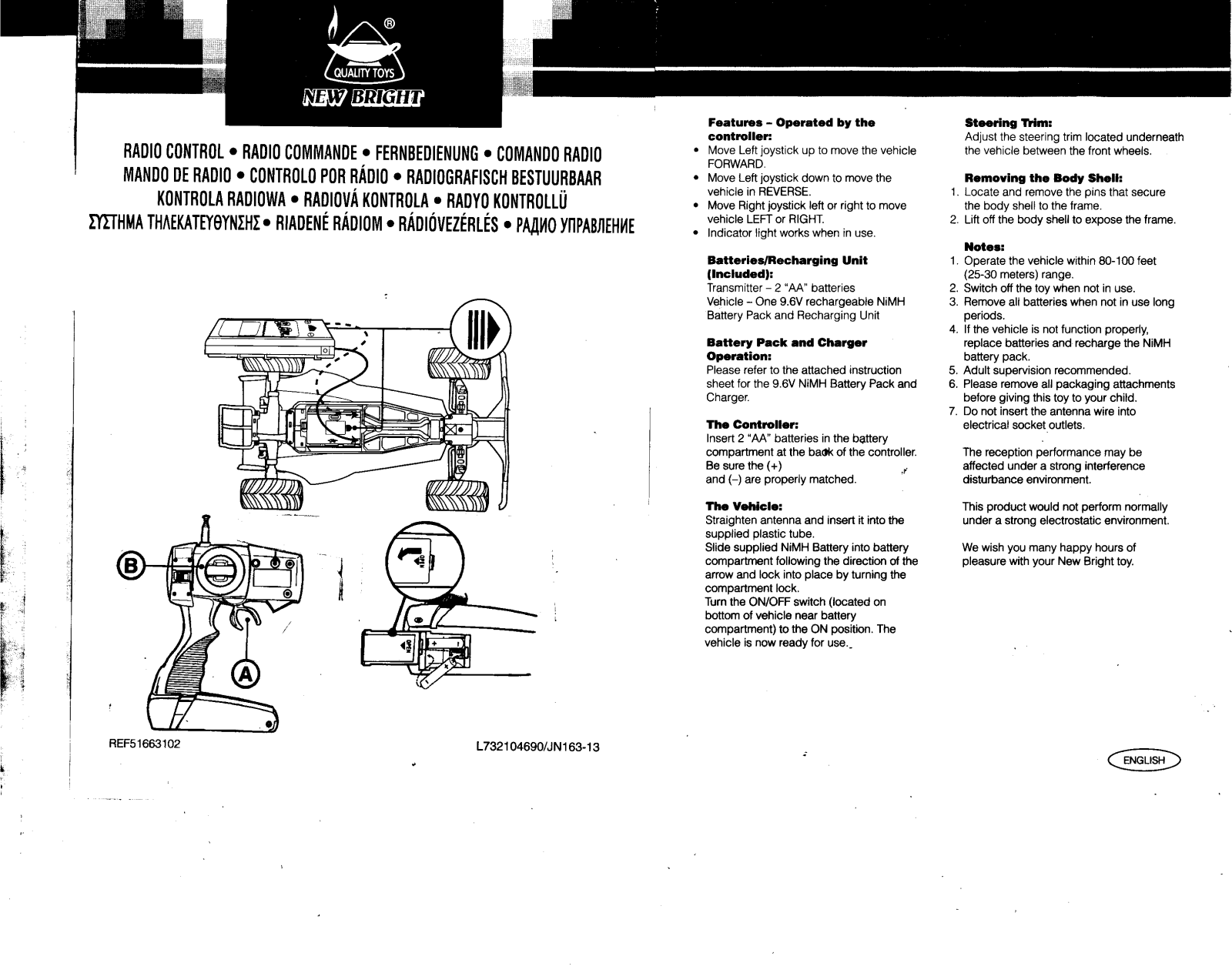 New Bright Co 5GHHS, 5GHS User Manual