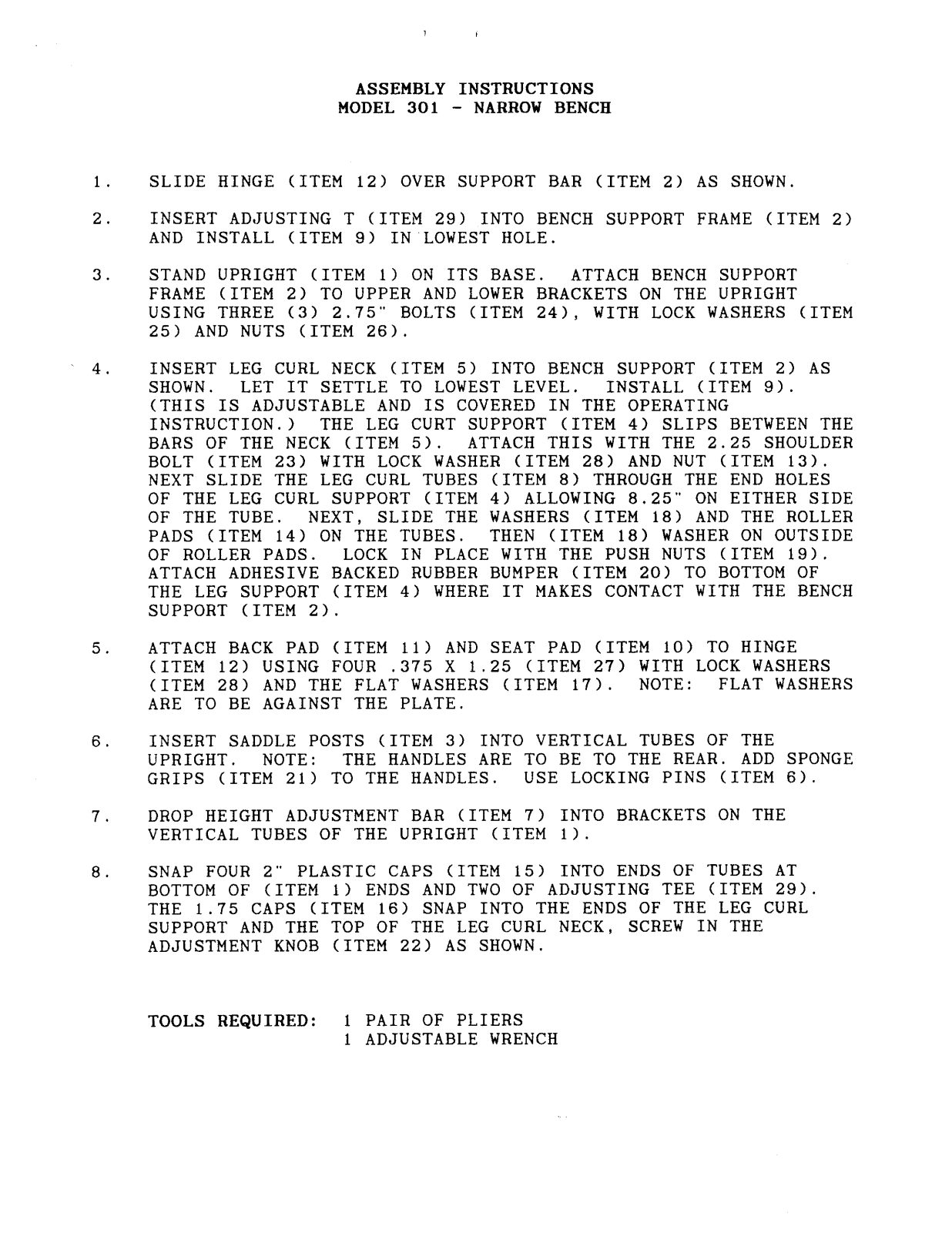 Image IM3010 Assembly Instruction