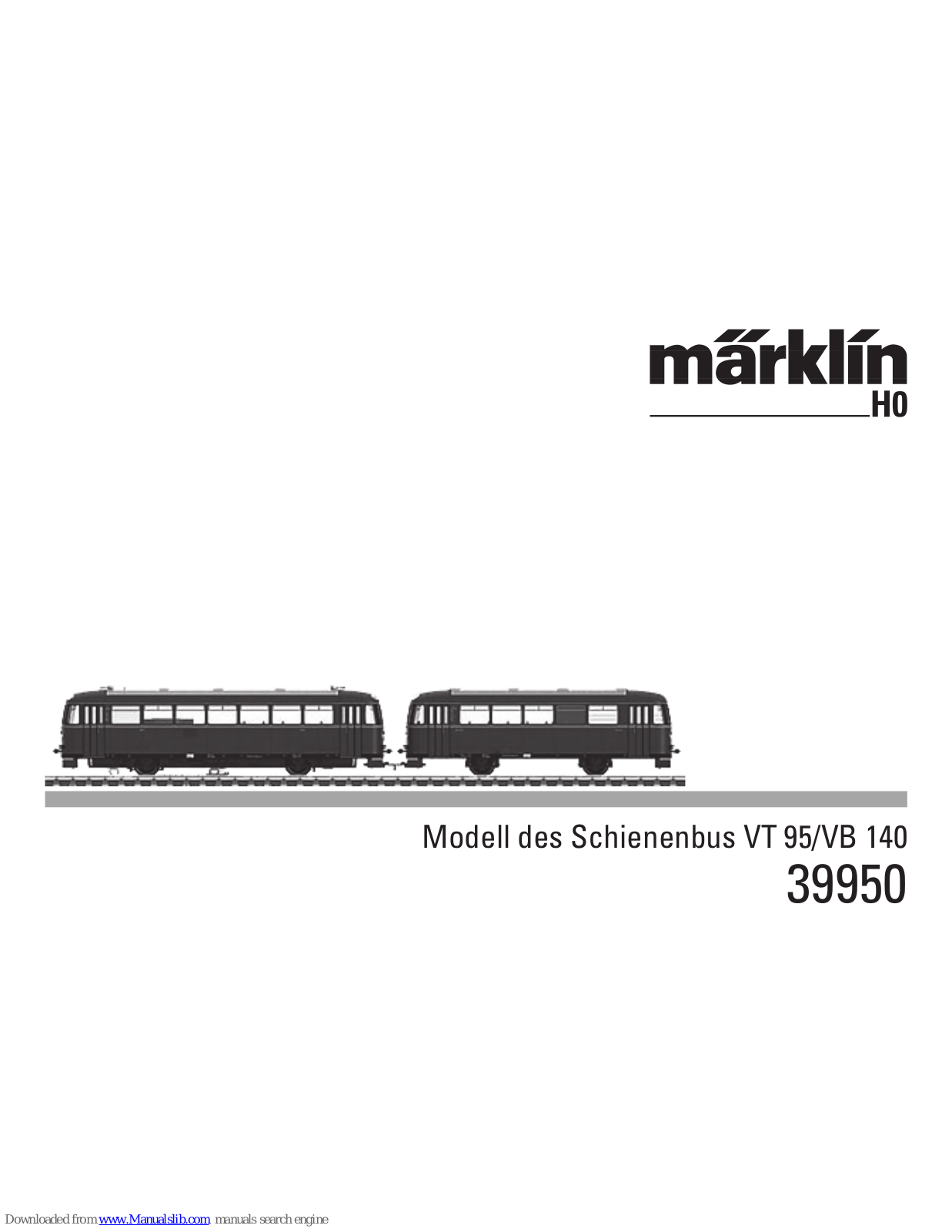 marklin 39950, 39955, 39952 User Manual - ManualMachine.com