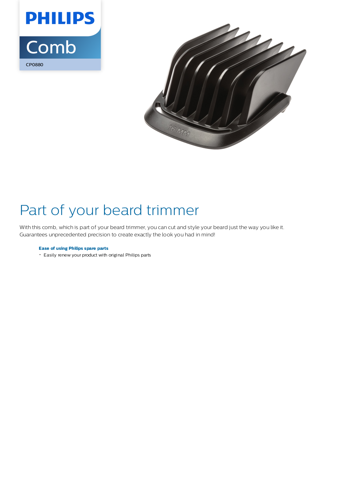 Philips CP0880/01 leaflet - ManualMachine.com