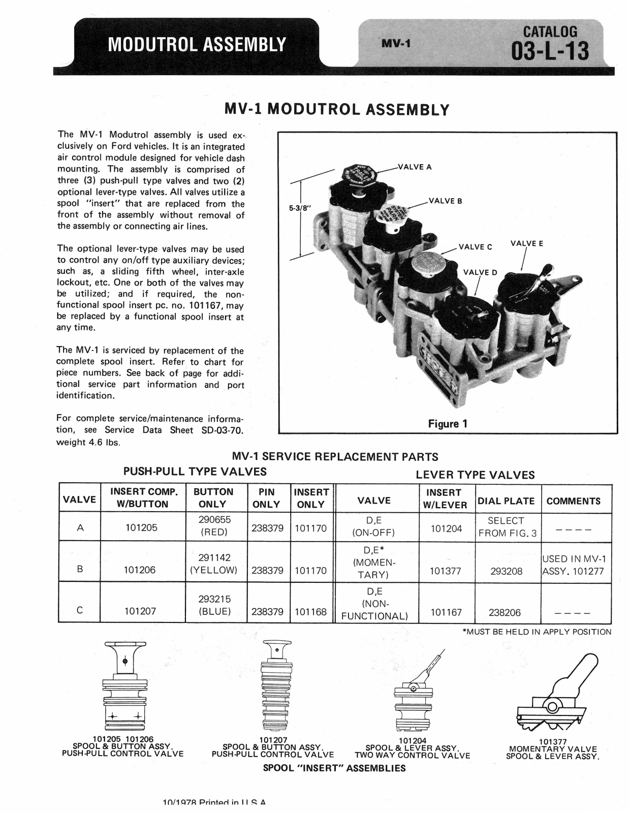 BENDIX 03-L-13 User Manual