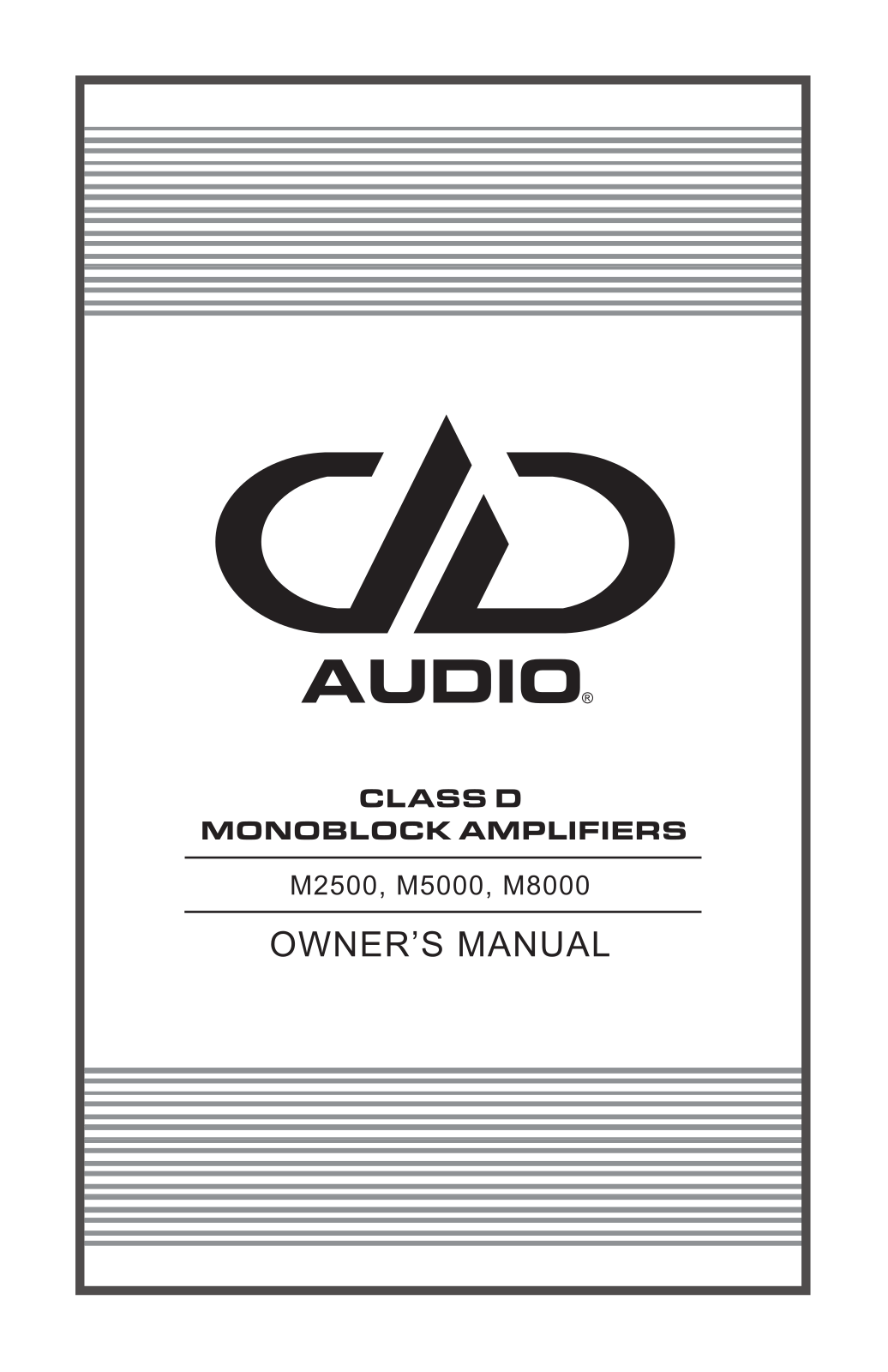 DD Audio M2500, M5000, M8000 User guide - ManualMachine.com