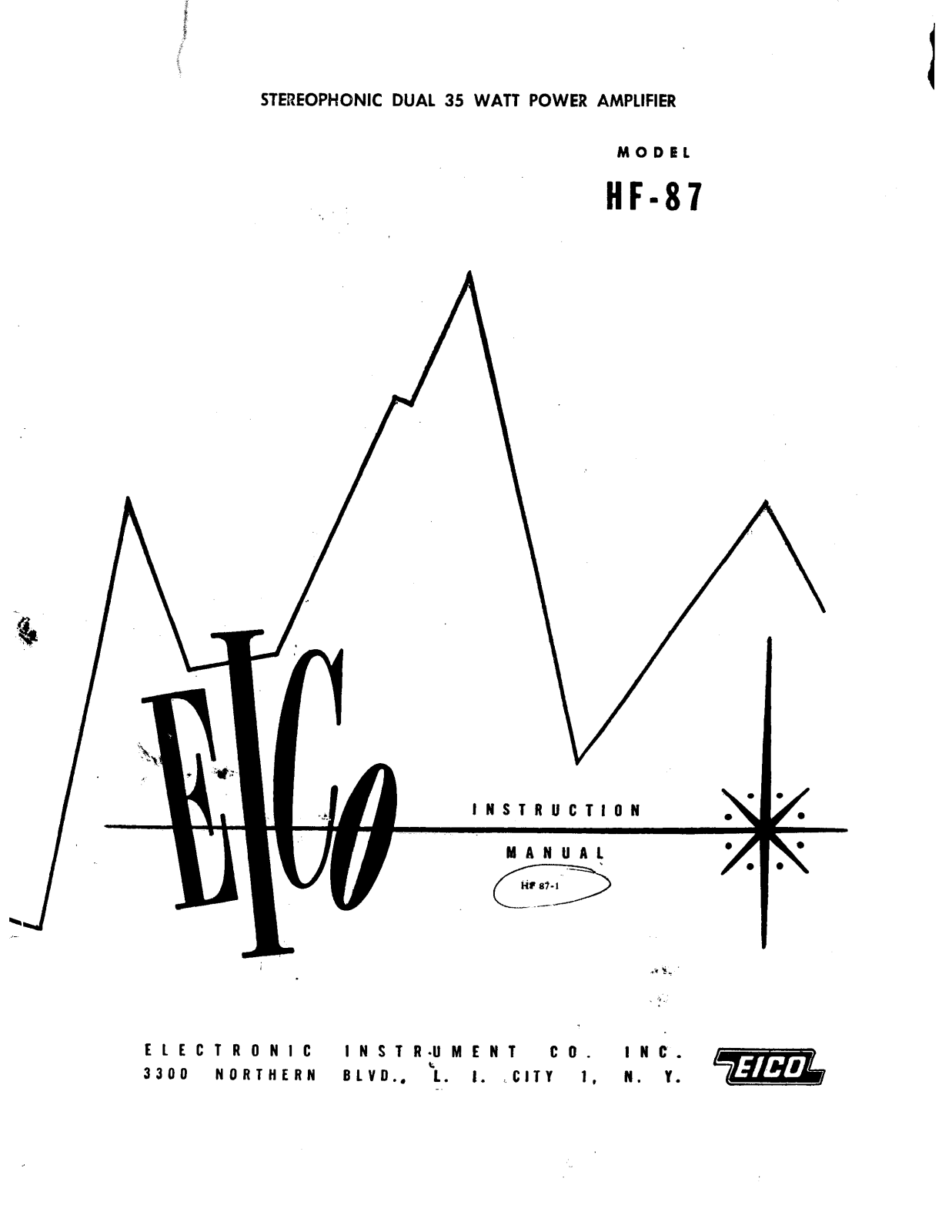 Eico HF-87 Service manual