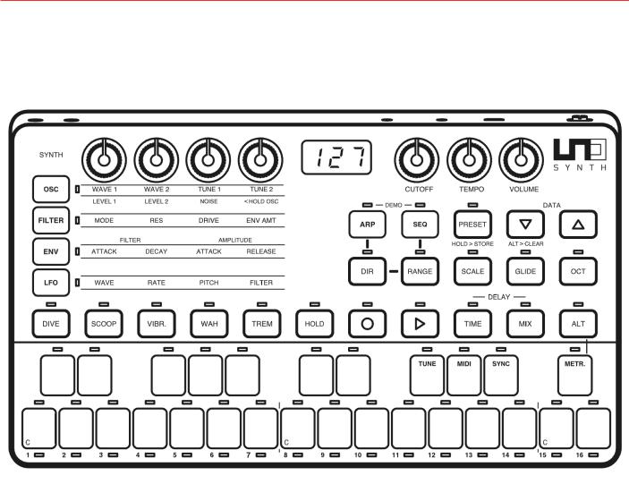 Ik Multimedia Uno Synth USER MANUAL