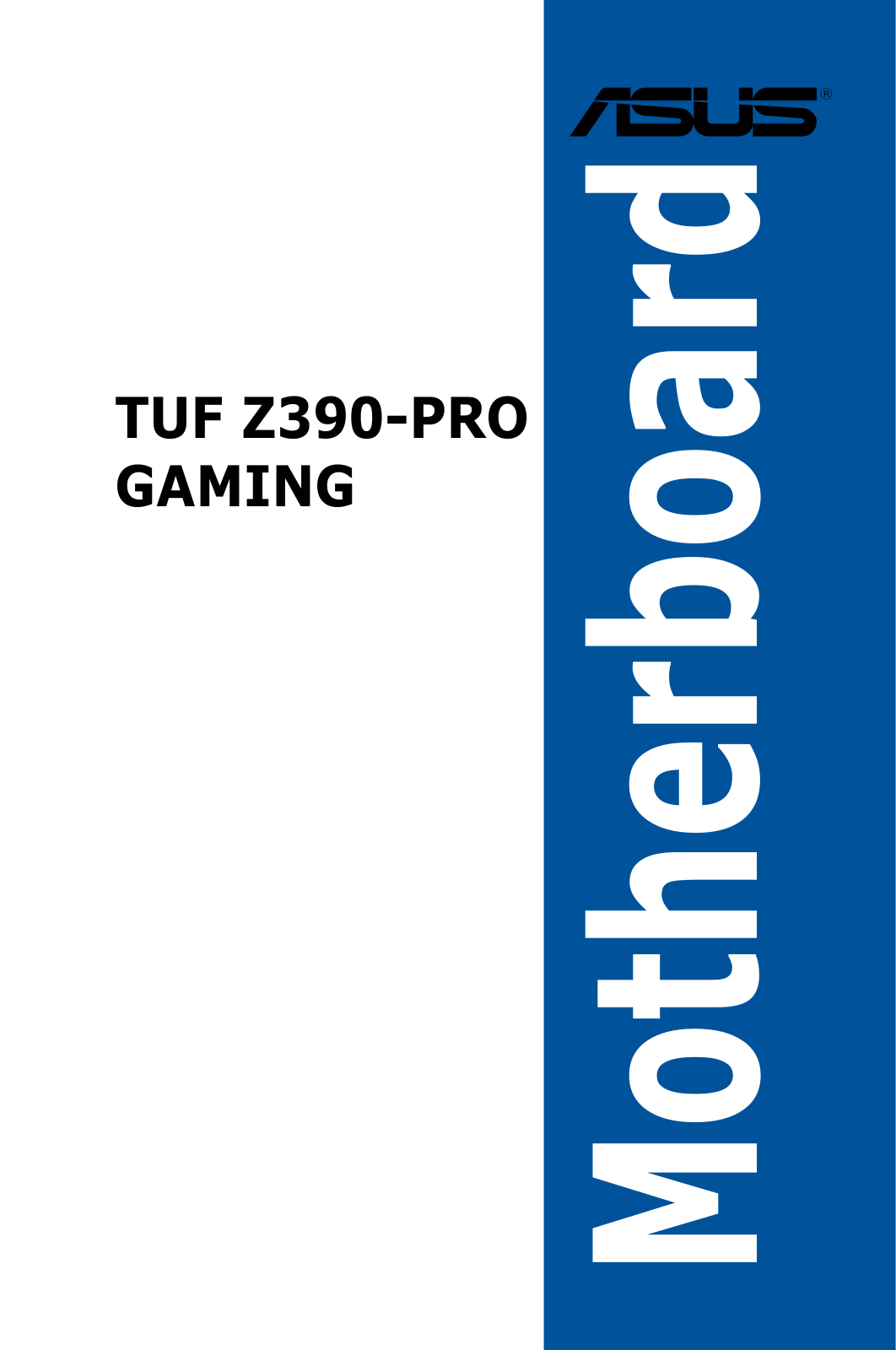 ASUS TUF Z390-Pro Gaming operation manual