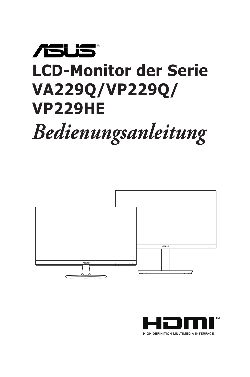 ASUS VP229Q operation manual