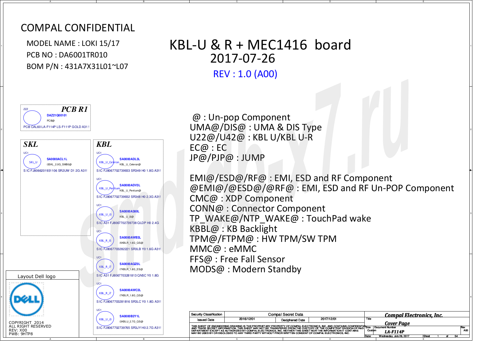 Compal LA-F114P Schematics