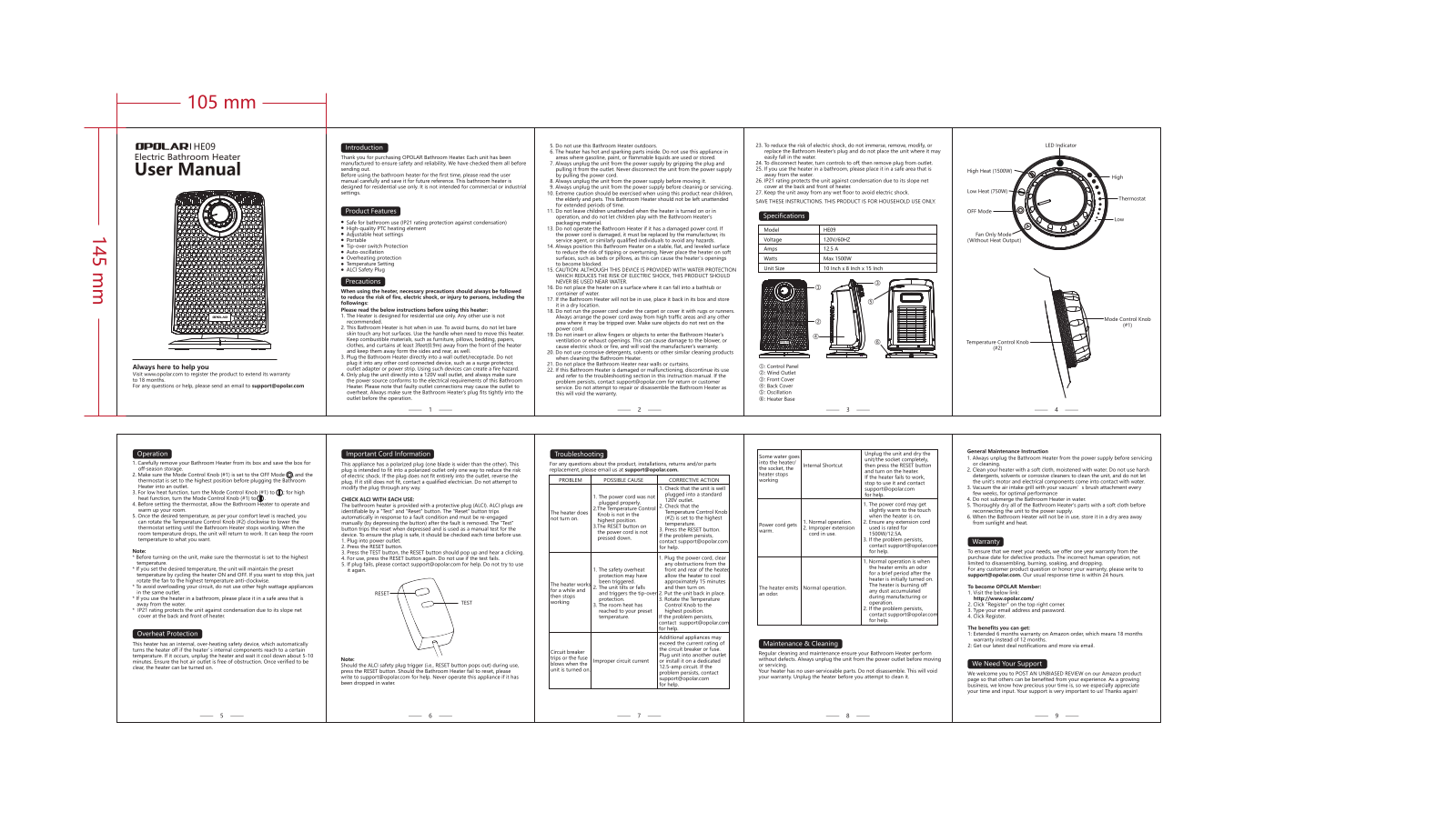 Opolar HE09 User Manual