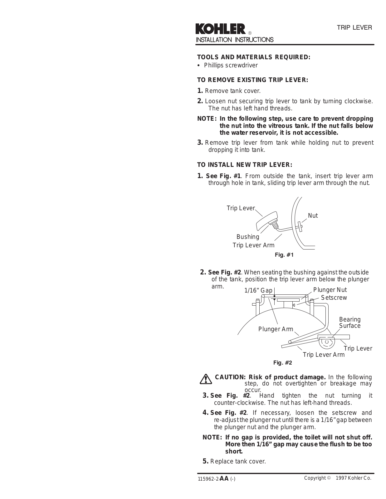 Kohler KOH7334 Installation Guide - ManualMachine.com