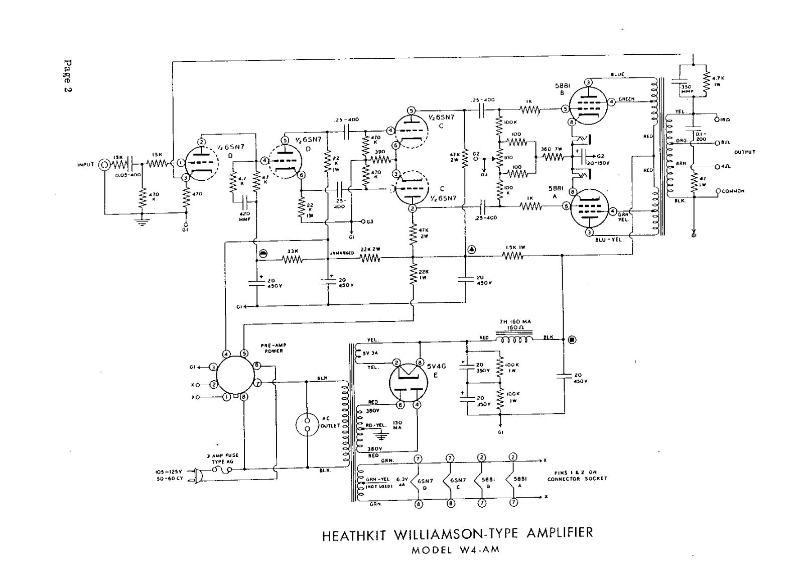 Heathkit w4 schematic