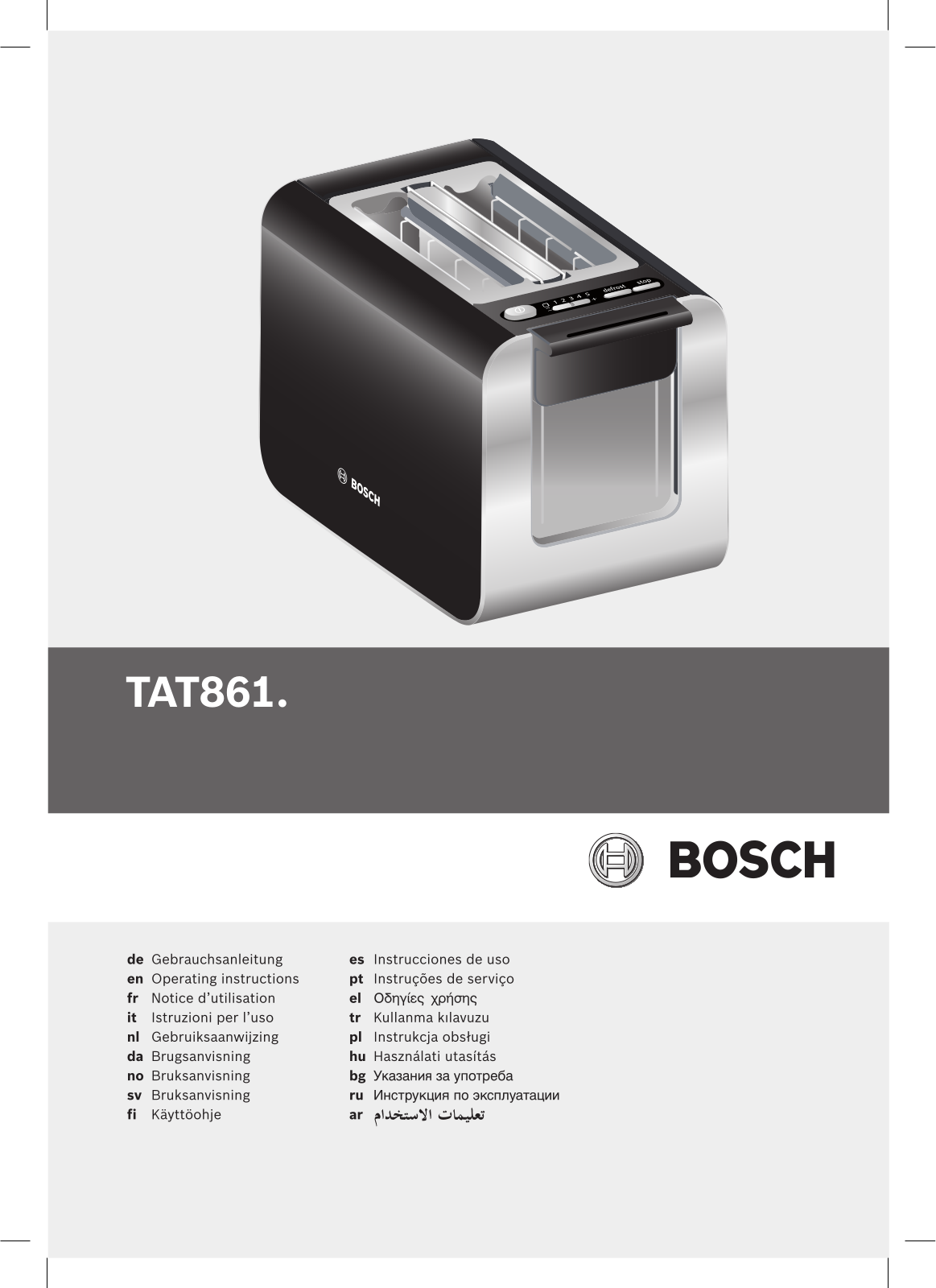 Bosch TAT8613 User Manual