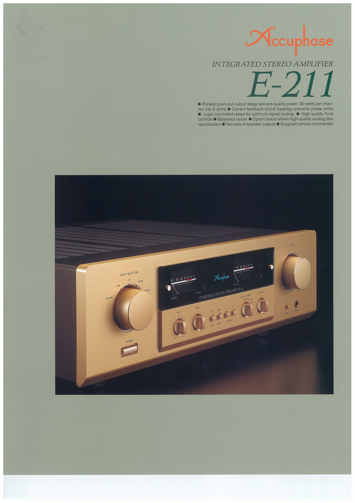 Accuphase E-211 Brochure