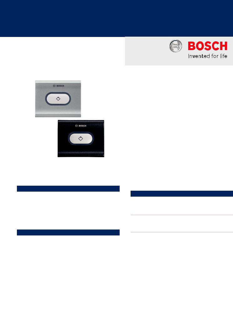 Bosch DCN-FPRIOB-D, DCN-FPRIOB Specsheet