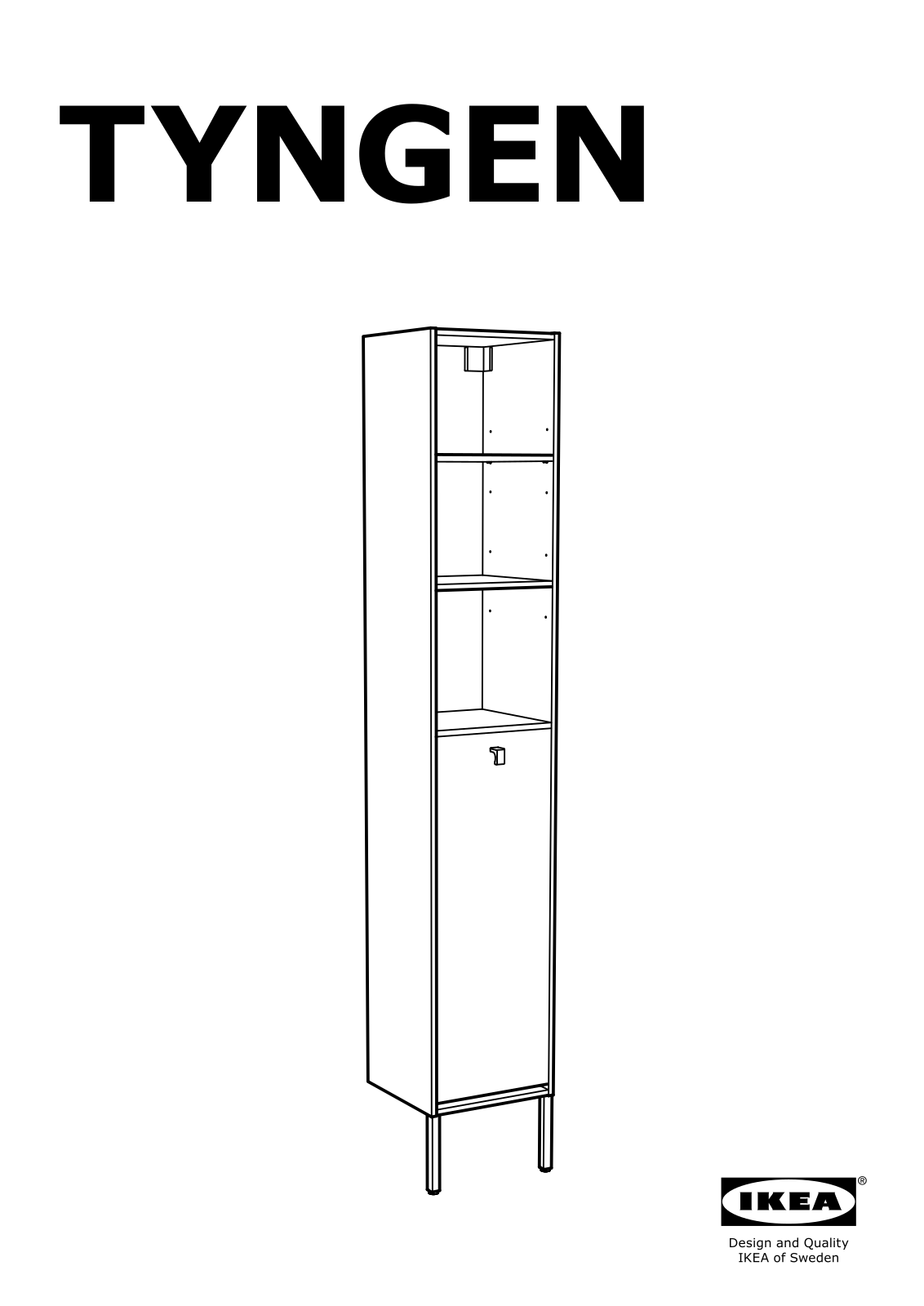 IKEA TYNGEN User Manual