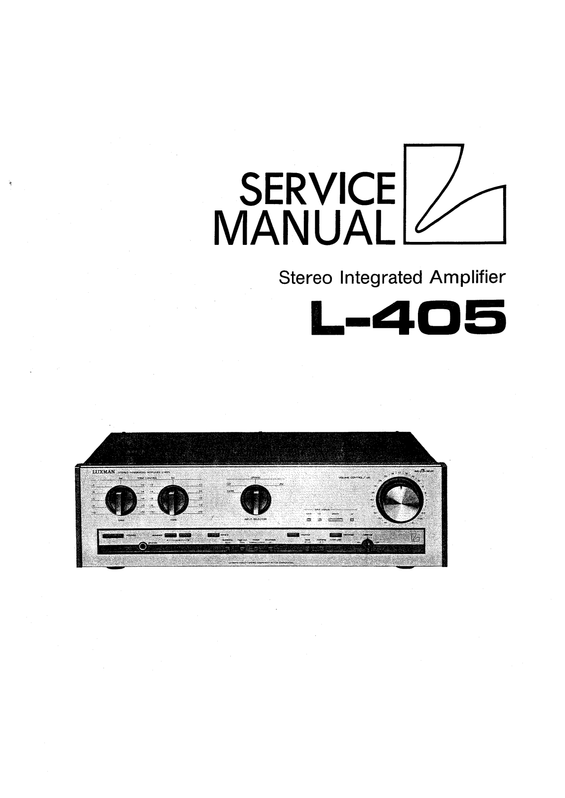 Luxman L-405 Service manual